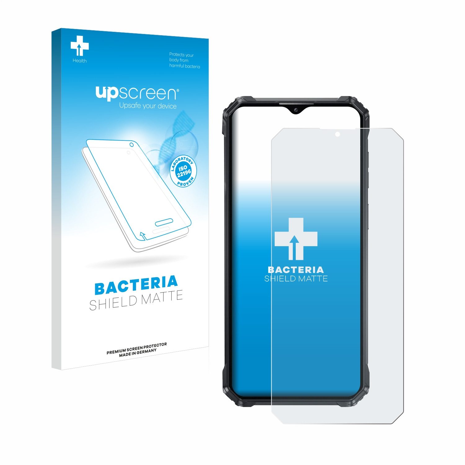 upscreen Schutzfolie für Oukitel WP36, Displayschutzfolie, Folie Premium matt entspiegelt antibakteriell