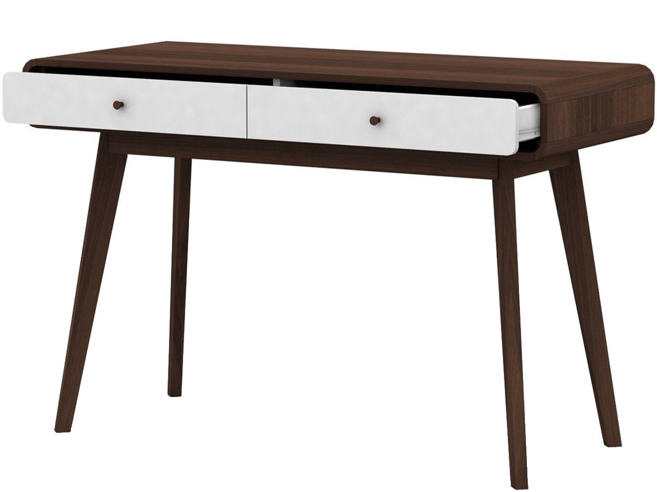 loft24 Schreibtisch Caitlin, 2 Schubladen Büro-/Computertisch, günstig online kaufen