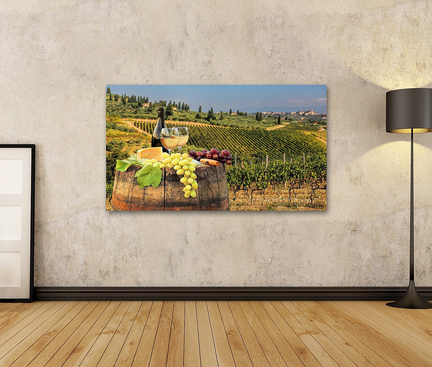 islandburner Leinwandbild Bild auf Leinwand Weißwein günstig online kaufen