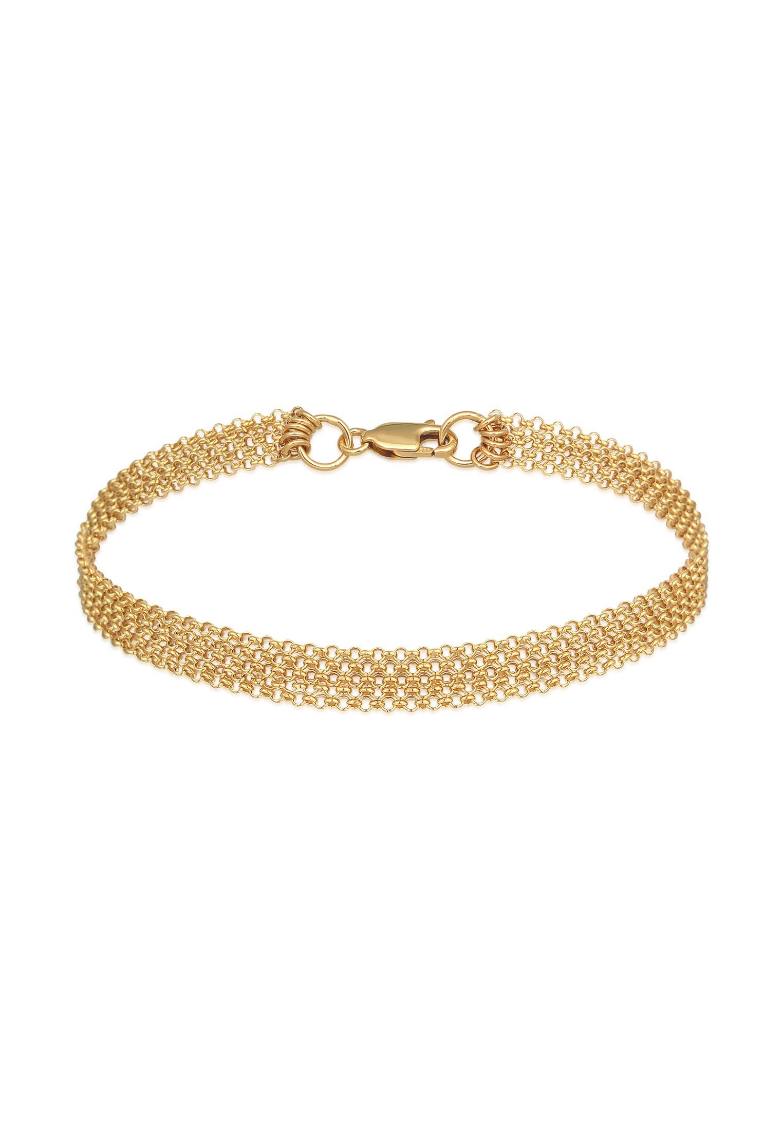Elli Armband Breit Glieder Basic Silber günstig online kaufen