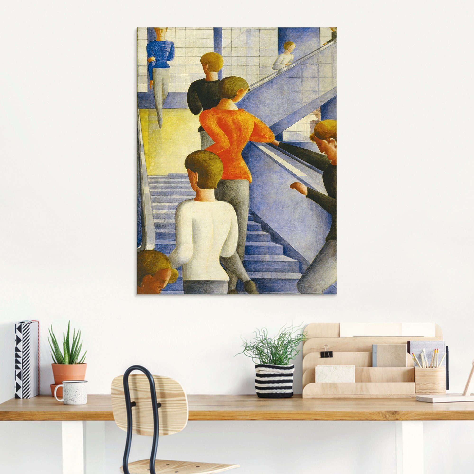 Artland Glasbild Bauhaustreppe. 1932, Gruppen & Familien (1 St), in verschiedenen Größen