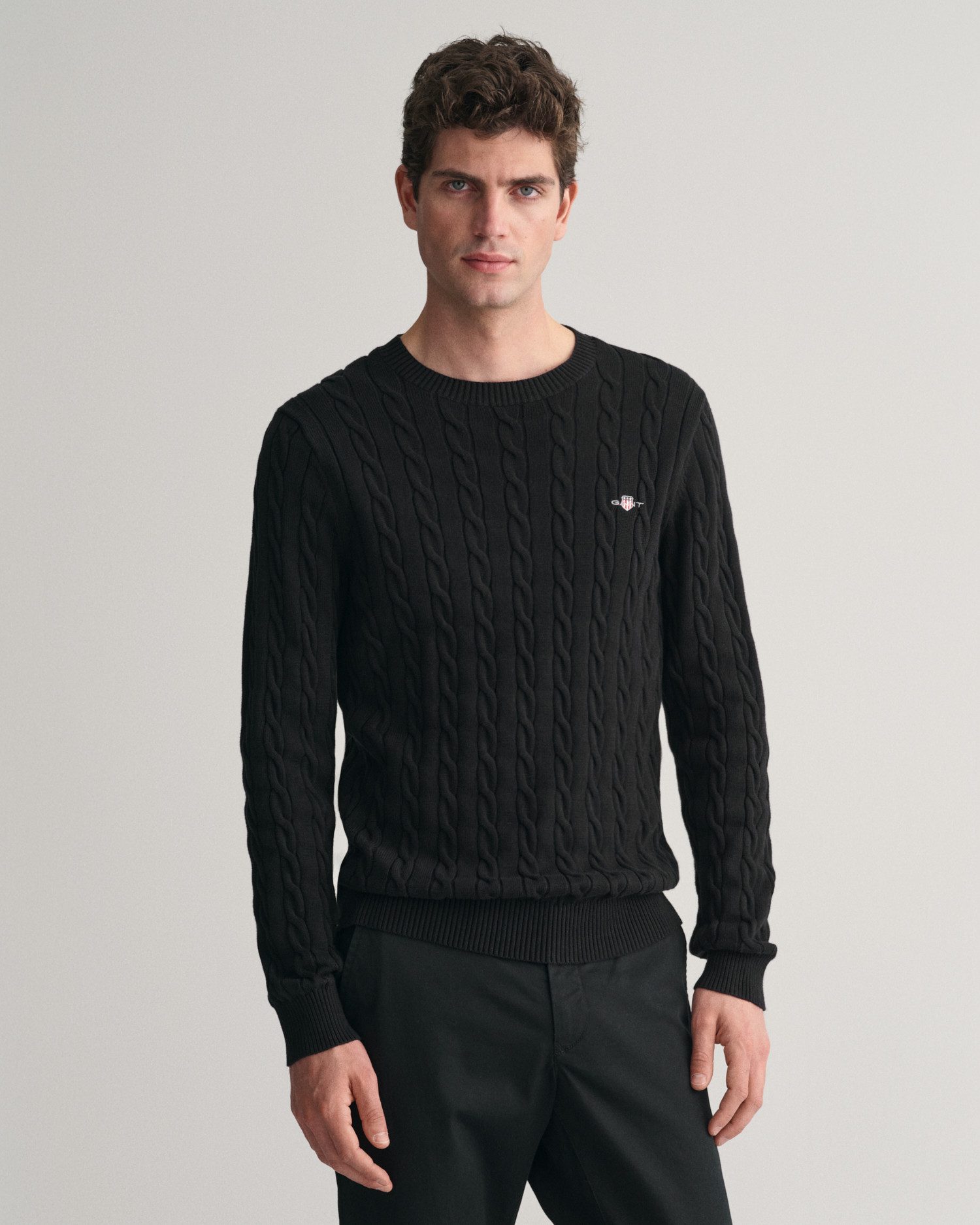Gant Strickpullover COTTON CABLE C-NECK mit günstig online kaufen