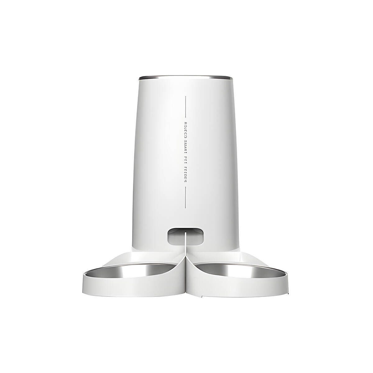 ROJECO Futterspender Rojeco 4L Futterautomat Knopfversion mit Doppelnapf