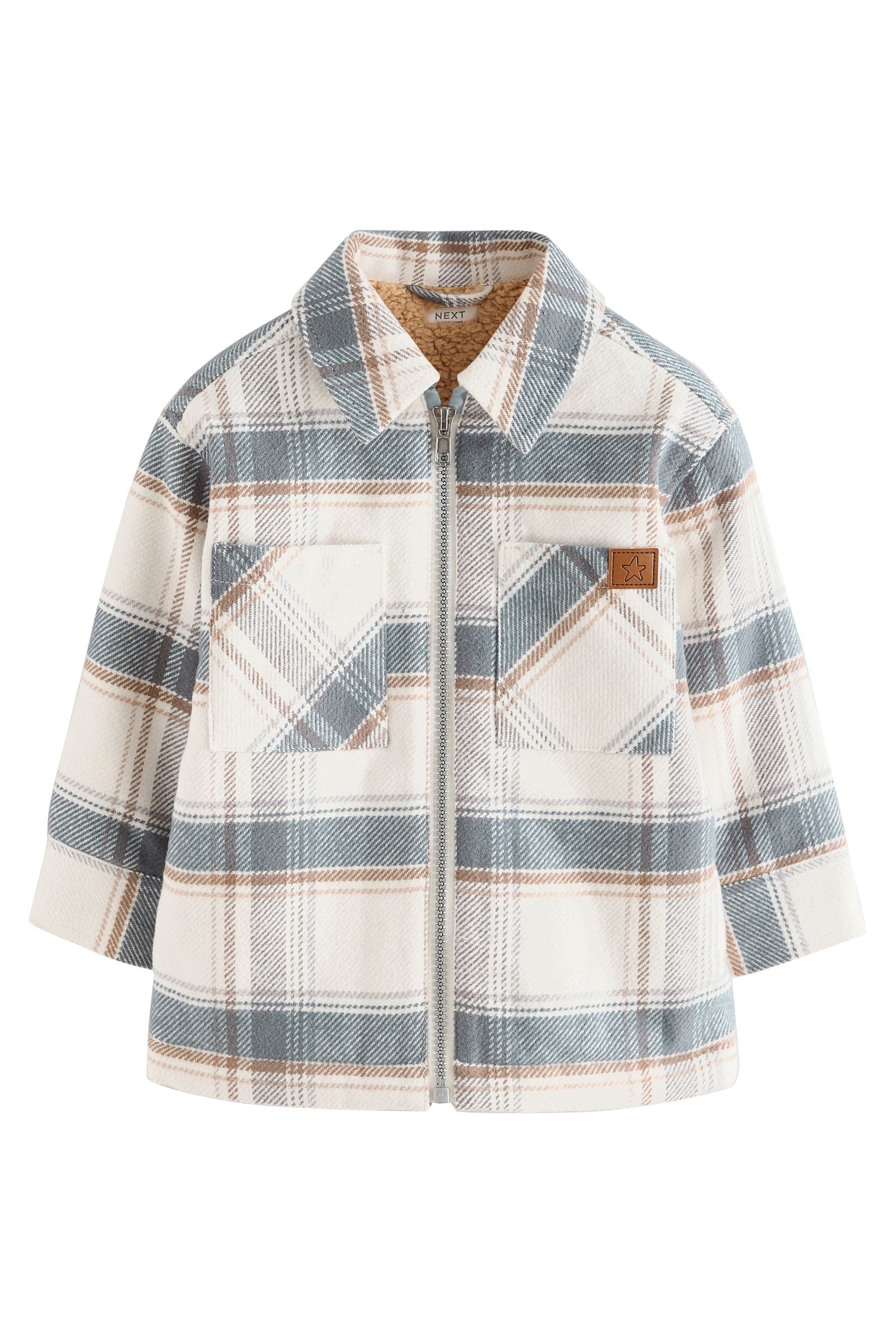 Next Hemdjacke Hemdjacke mit Teddyfellfutter (1-St)