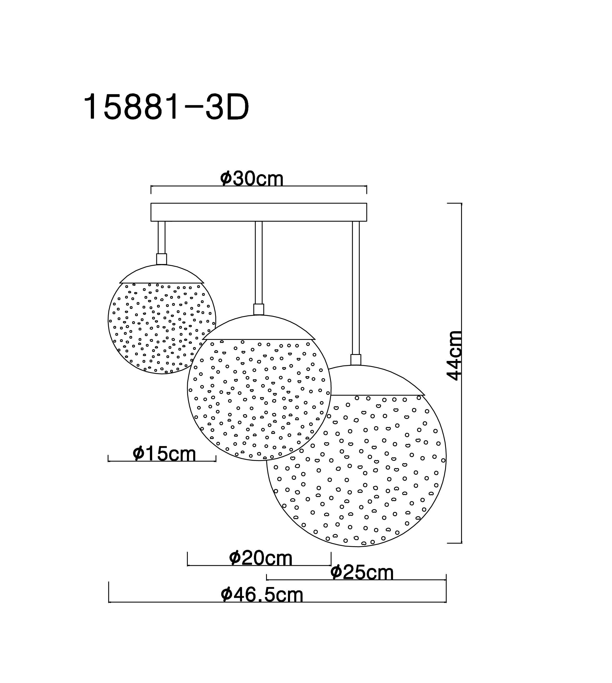 GLOBO 46.50x44 cm 46.50x44 Deckenleuchte, GLOBO DH LEUCHTEN cm) (DH Deckenleuchte Deckenleuchte Lighting SAMOS