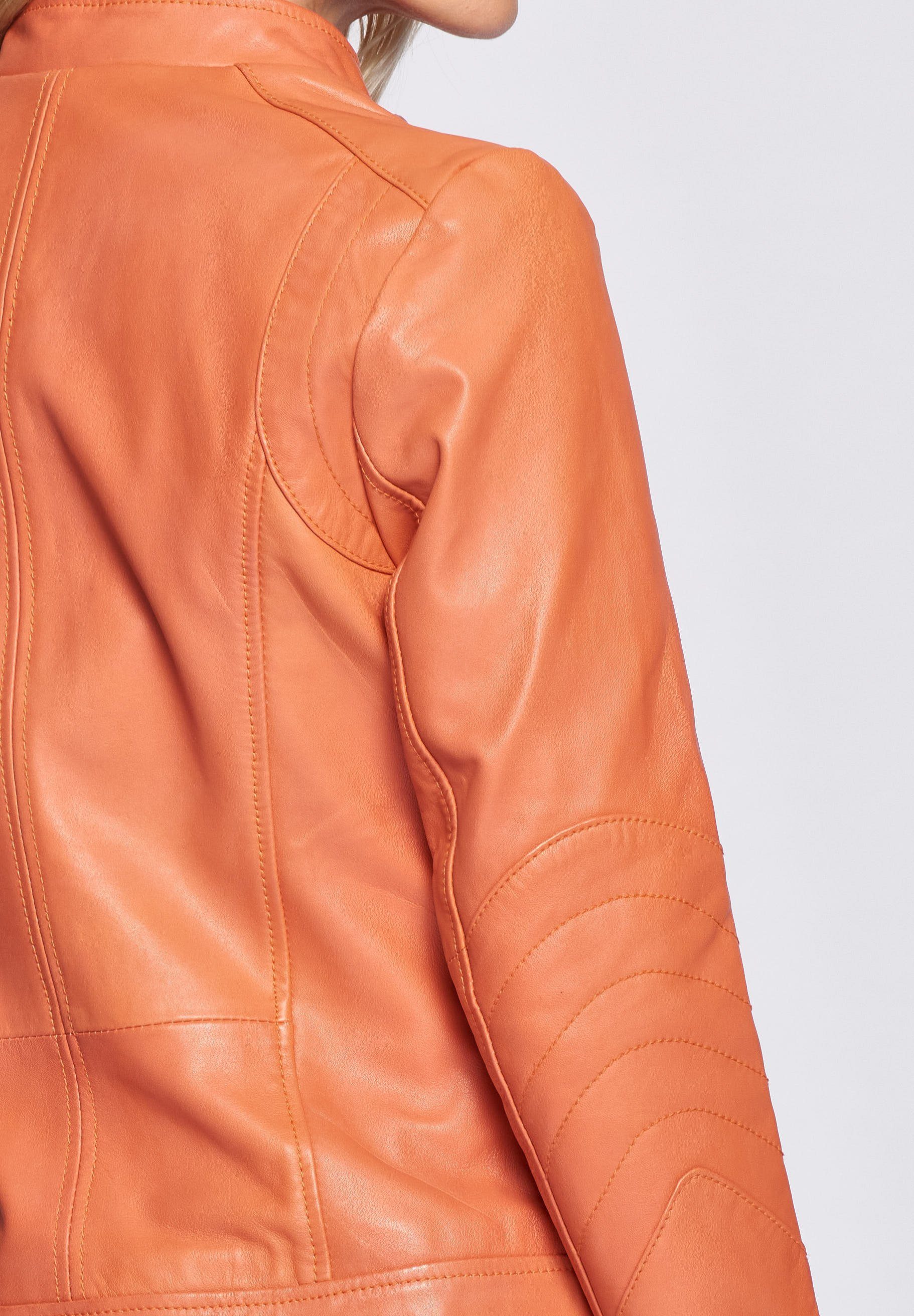 Maze Marcie orange Lederjacke