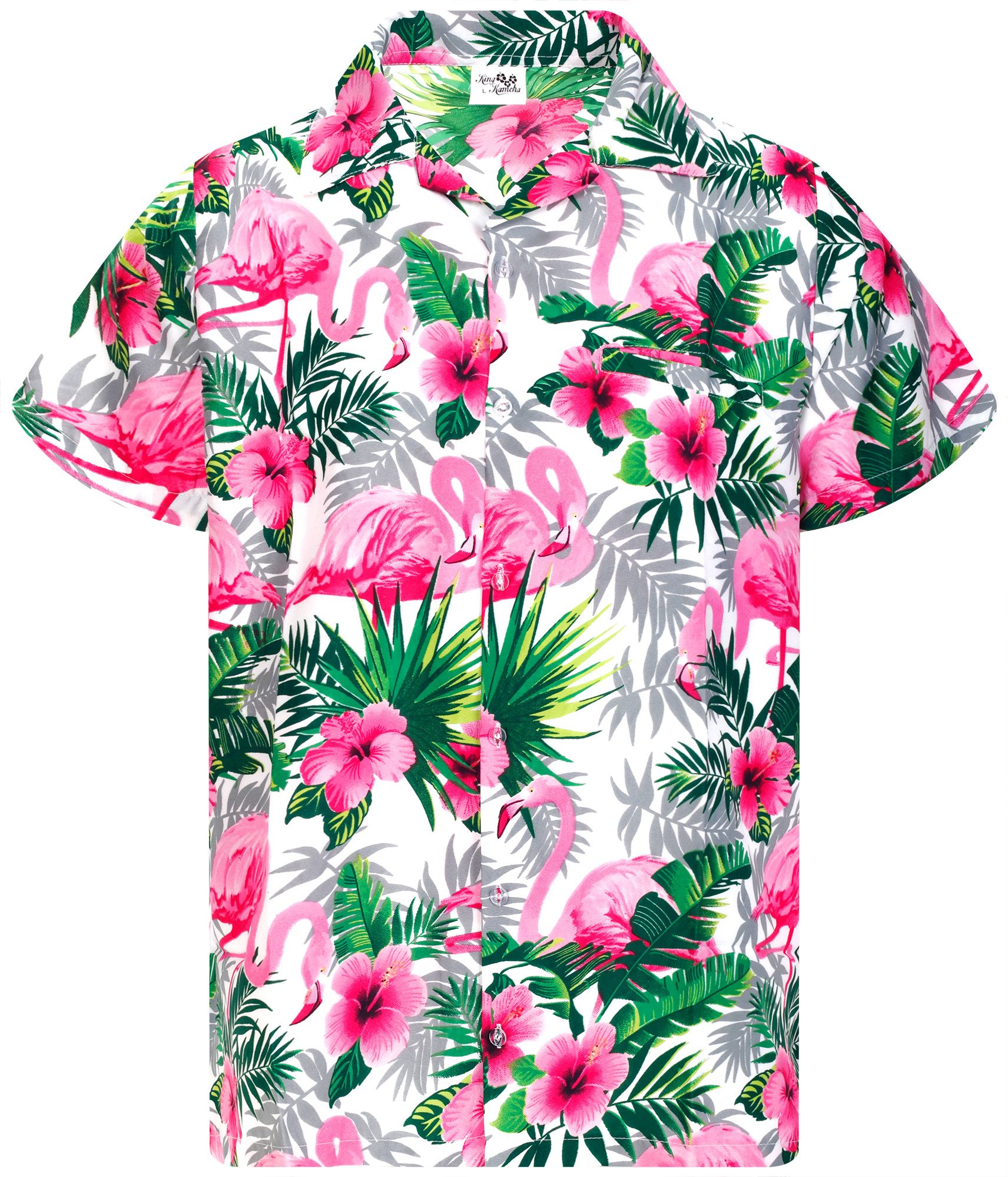 King Kameha Hawaiihemd Flamingo Flowers Funky günstig online kaufen