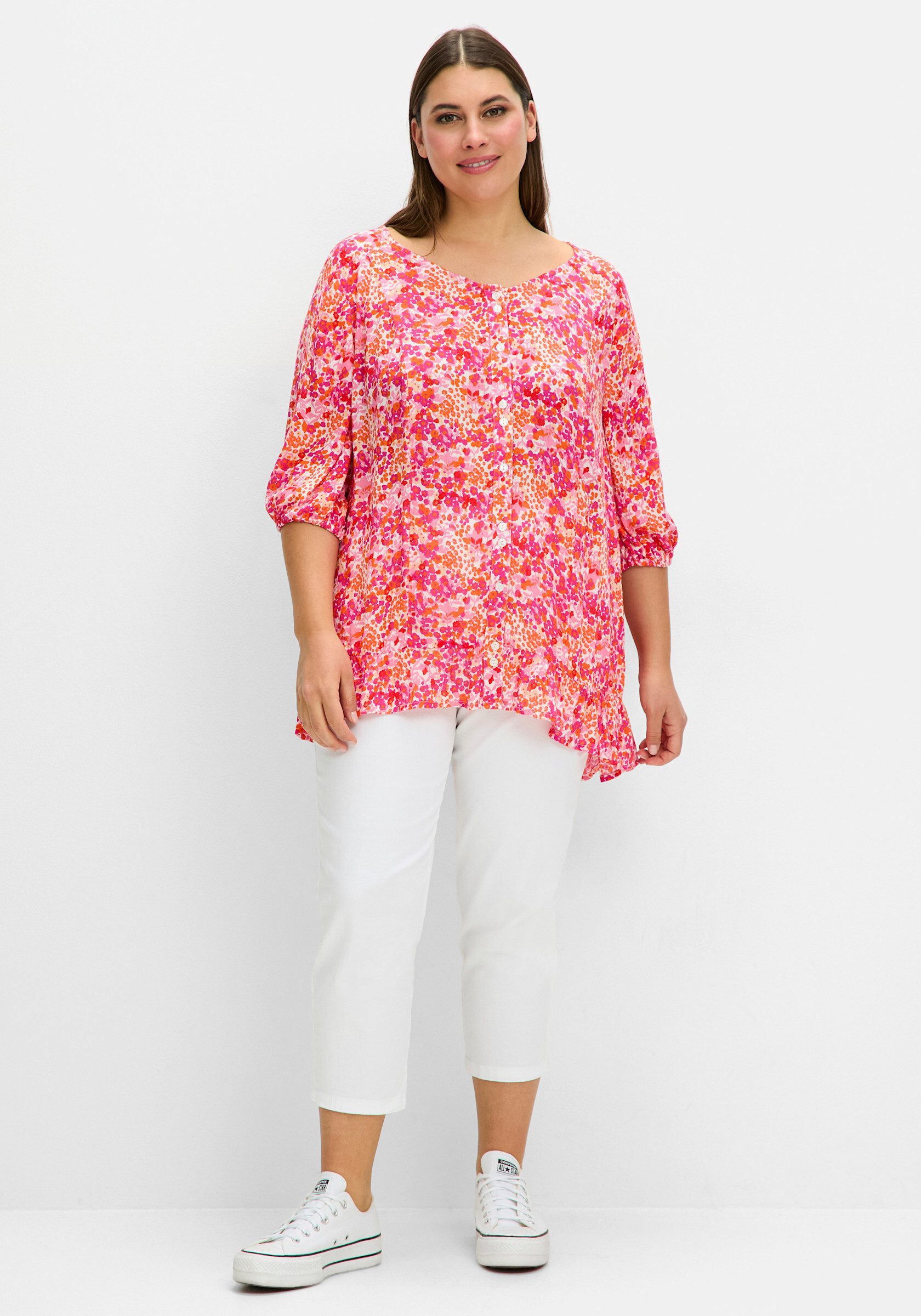 Sheego Klassische Bluse Druckbluse . günstig online kaufen