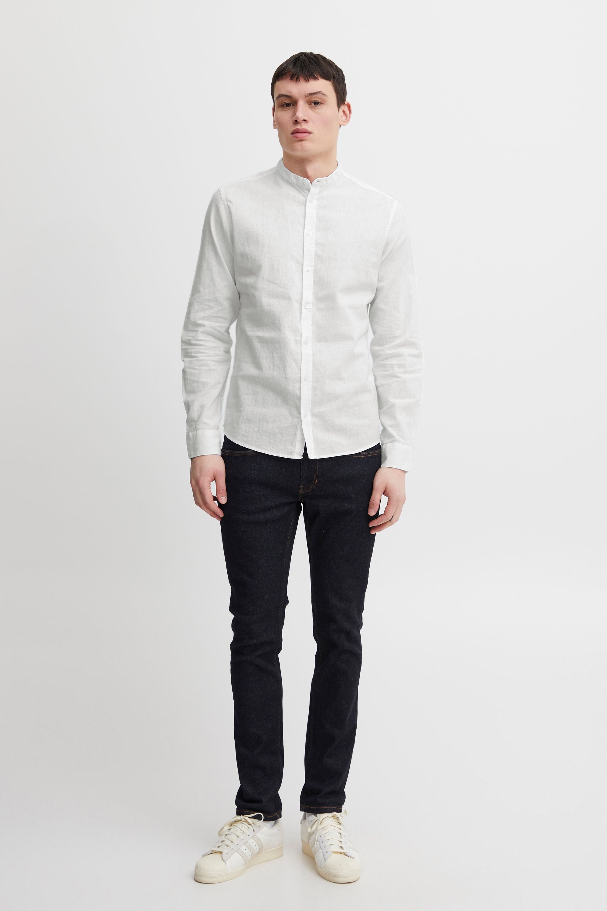 Casual Friday Langarmhemd CFAnton Langarmhemd aus Leinenmix