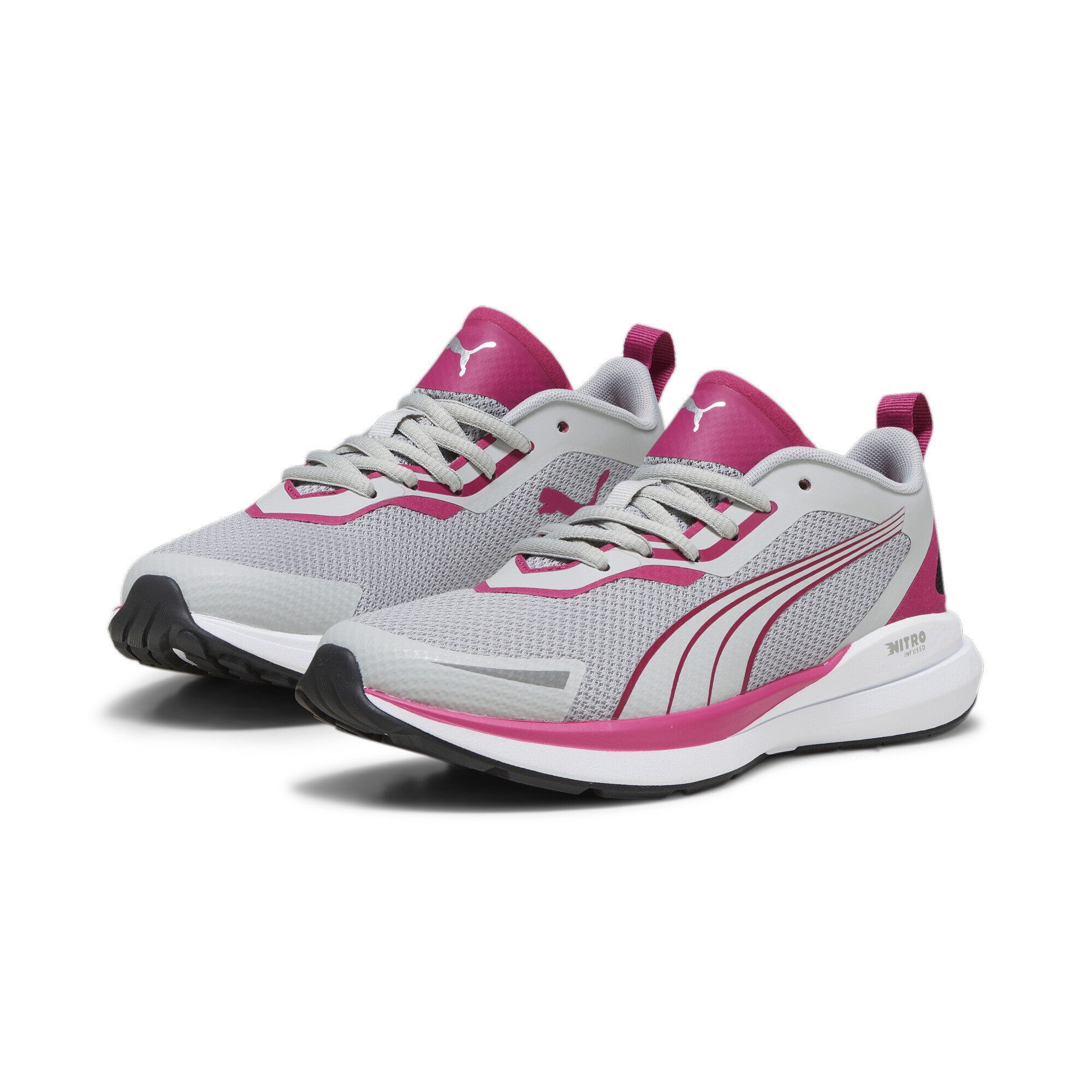 PUMA PUMA Kruz NITRO™ Sneakers Jugendliche Sneaker Ash Gray Pinktastic Silver Pink Metallic