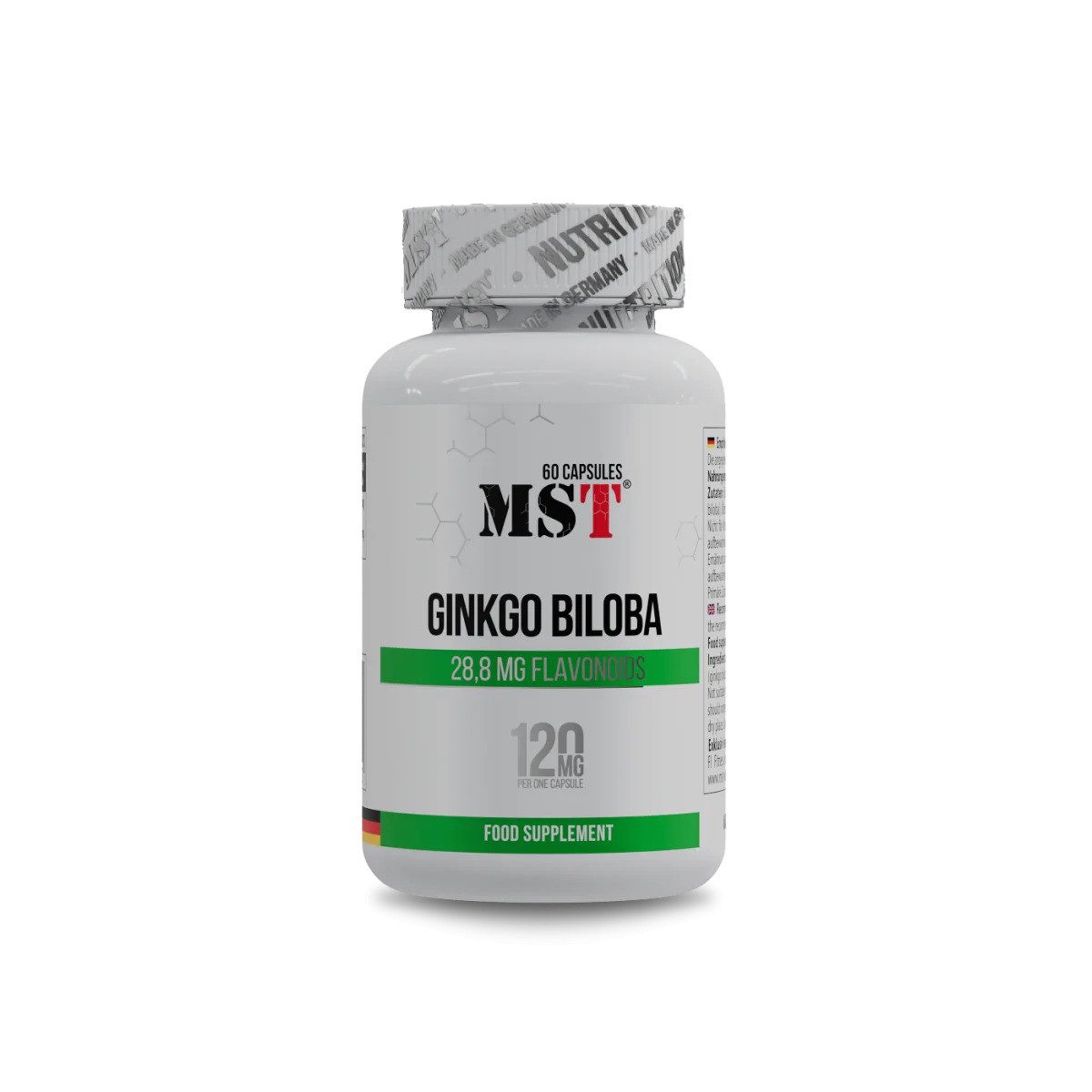 MST Nutrition Ginkgo Biloba 60 Kapseln Kapseln, 32 g, Kapseln