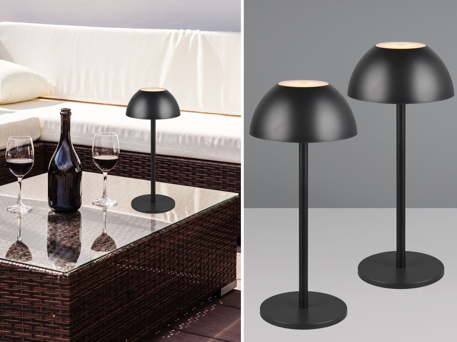 Reality Leuchten LED Außen-Tischleuchte, dimmbar, LED fest integriert, Warm günstig online kaufen