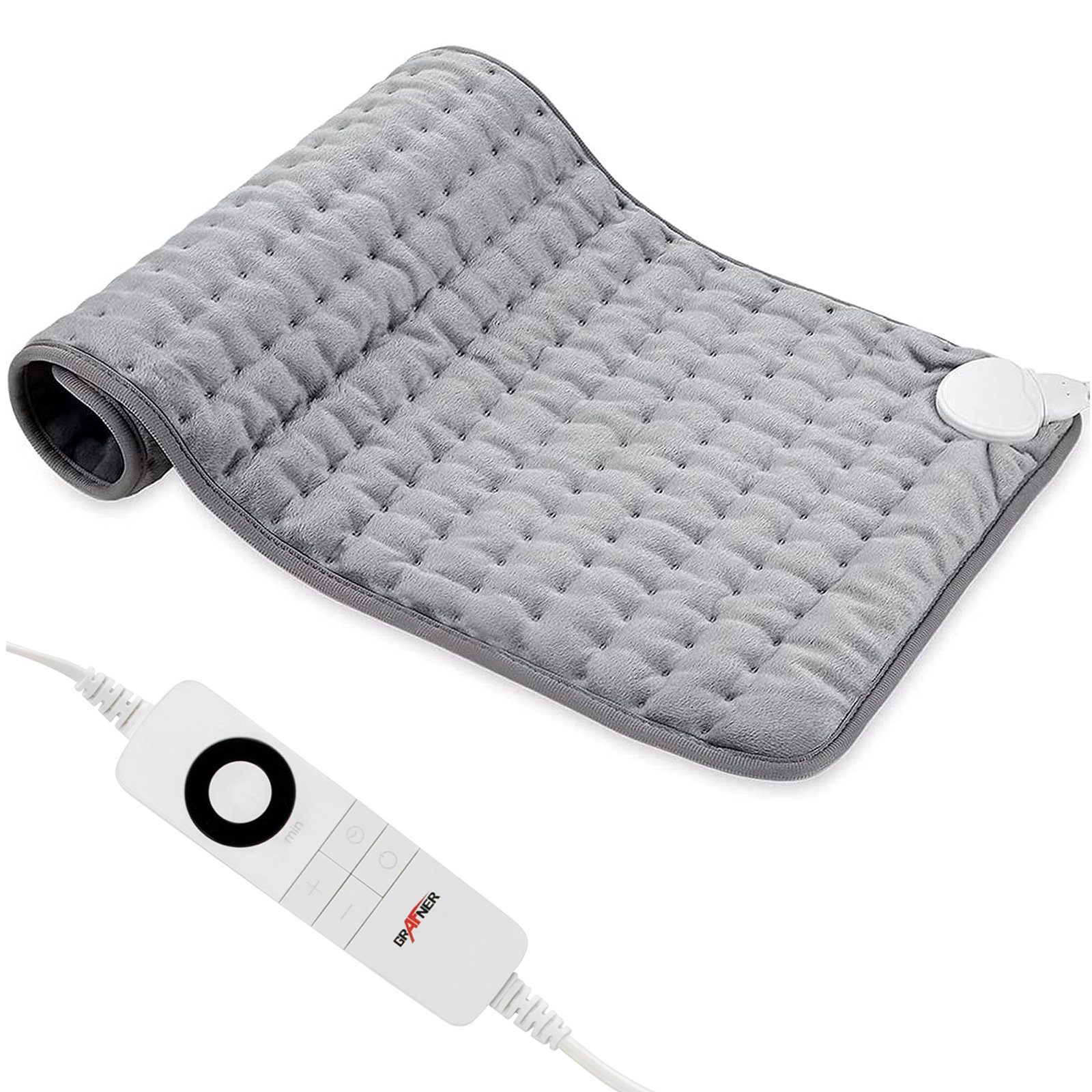 Grafner Грілки Грілки Грелки elektrisch 60x30 cm Rücken, Nacken, Schulter, Stck 1-tlg., 1, XXL Format, 6 Temperaturstufen, 3 Zeitstufen, Waschbar