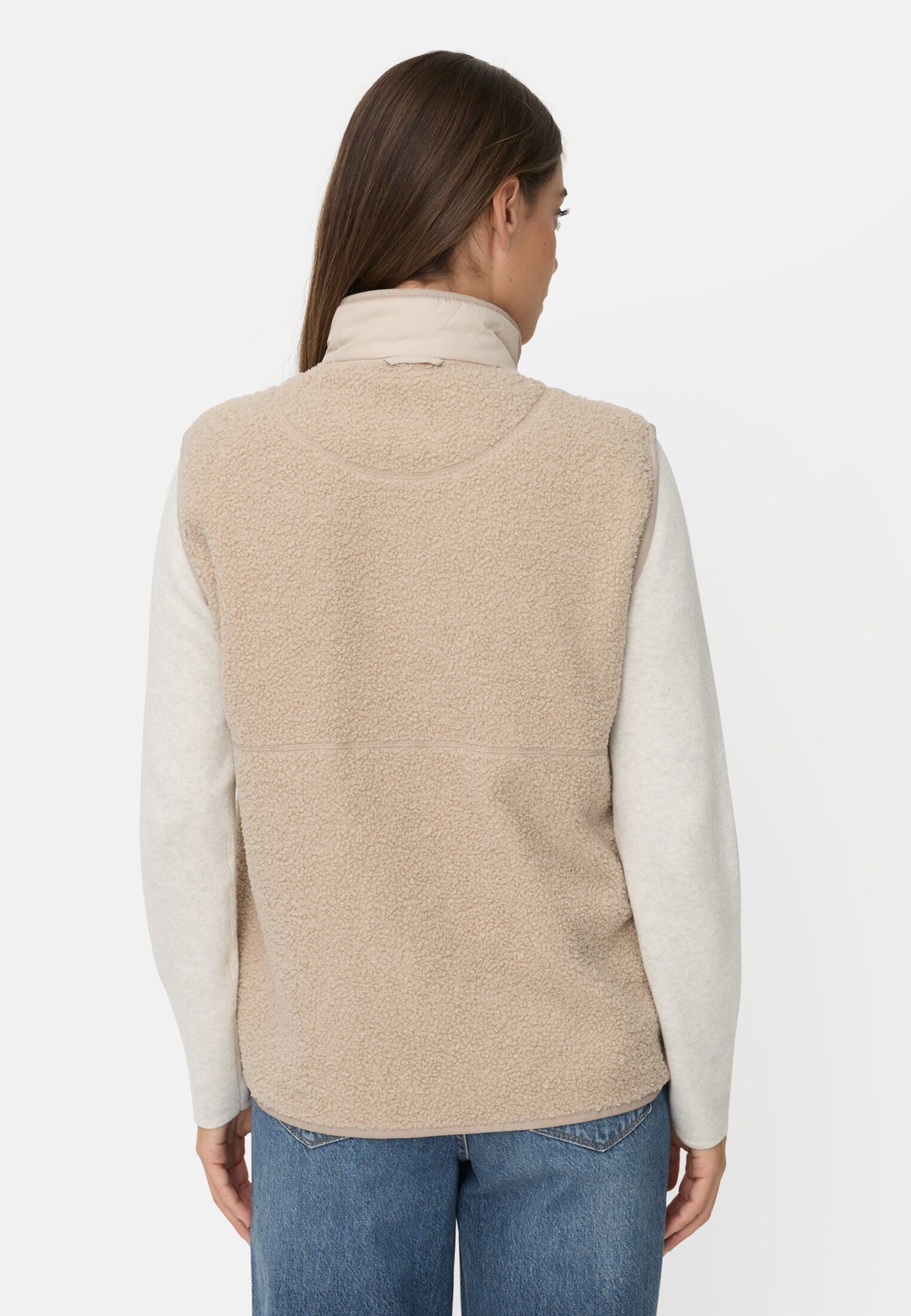 camel active Fleeceweste mit Stehkragen ärmellos