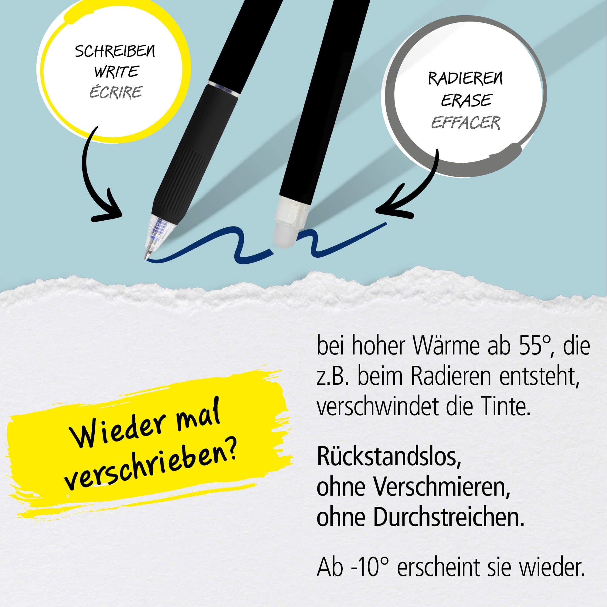 Online Pen Ersatzmine 12x radierbare Minen Bunt, für Legami Gelstifte, magiXX L, Spar-Set, 12x bunte radierbare Ersatz-Minen – Bild 5 von 5