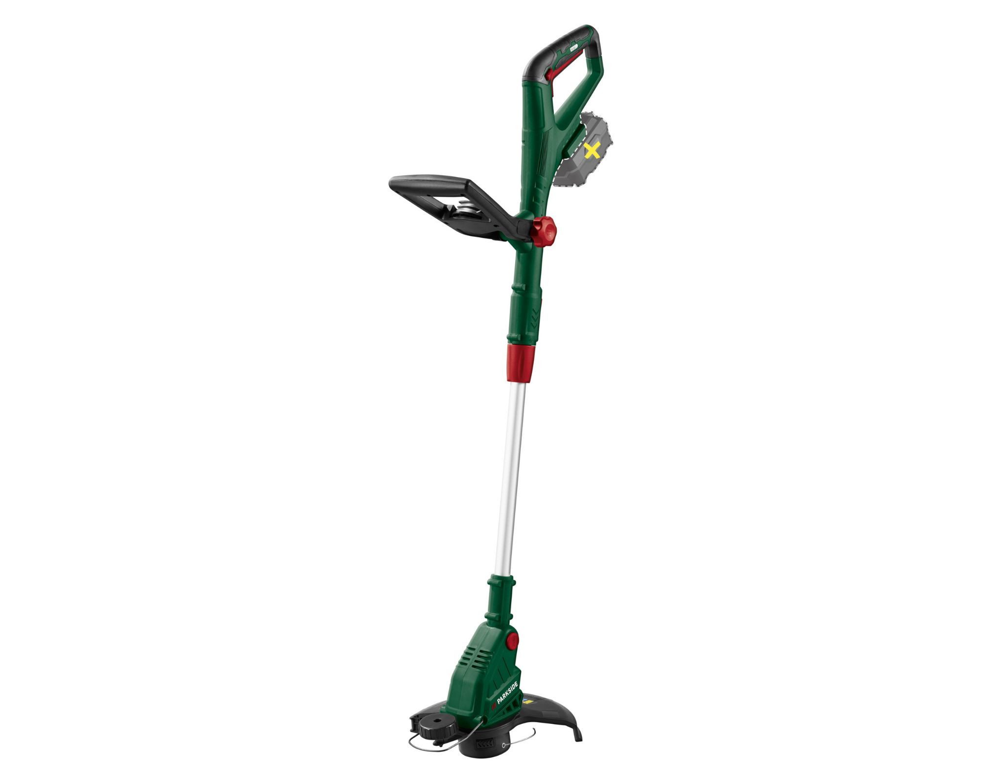 Parkside Akku-Rasentrimmer 20V Akku-Rasentrimmer Grasschneider PRTA 20-Li D3 ohne Akku&Ladegerät, mit Teleskopstiel & verstellbarem Schneidkopf
