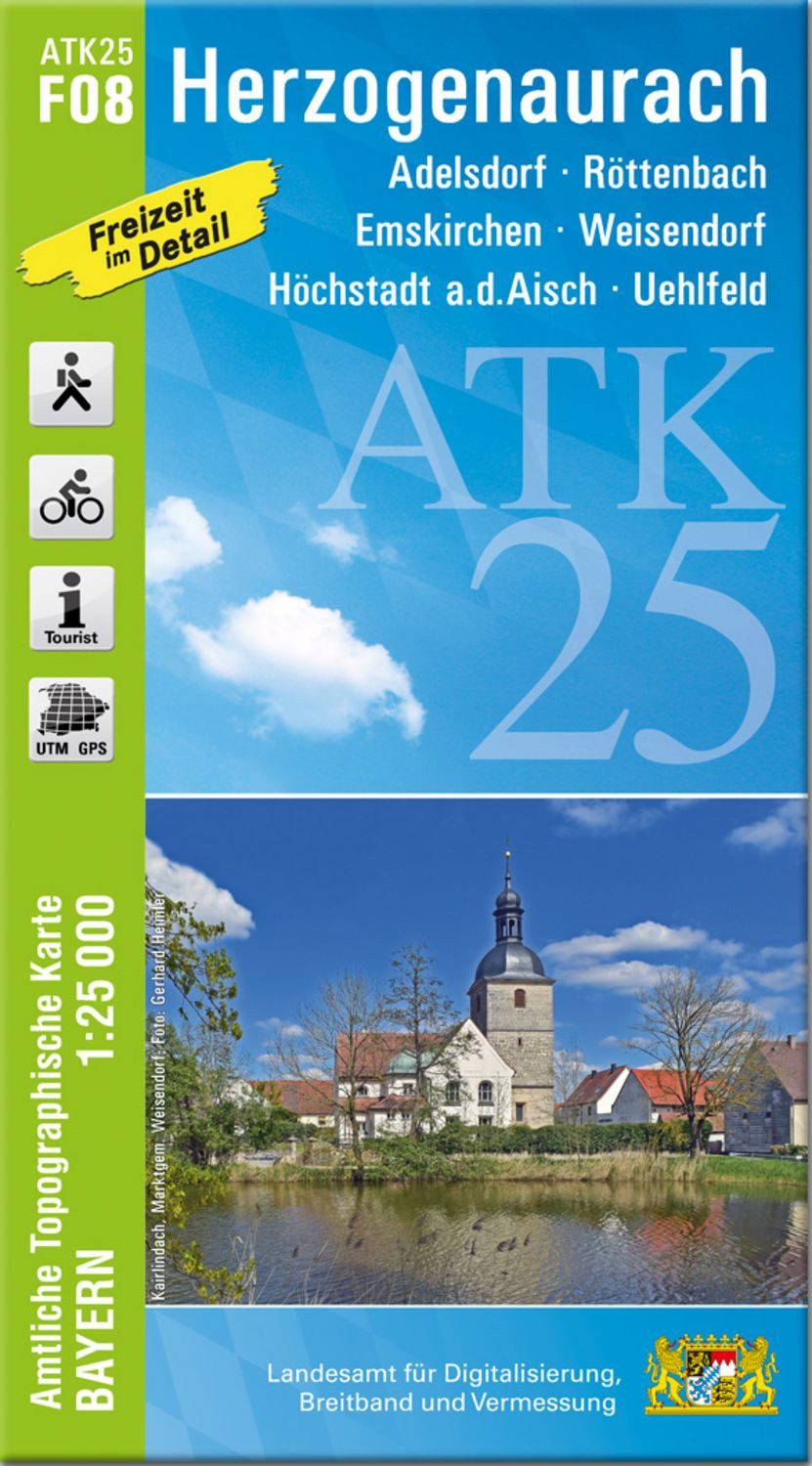 ATK25-F08 Herzogenaurach (Amtliche Topographische Karte 1:25000) / diverse