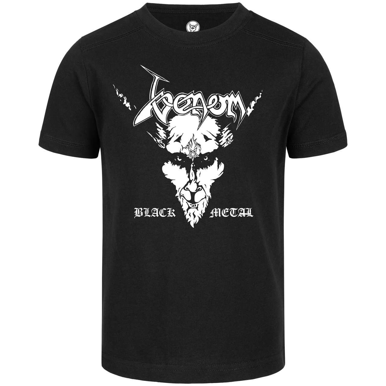 T-Shirt mit Venom (Black Metal) Aufdruck für Kinder (2–14 J)