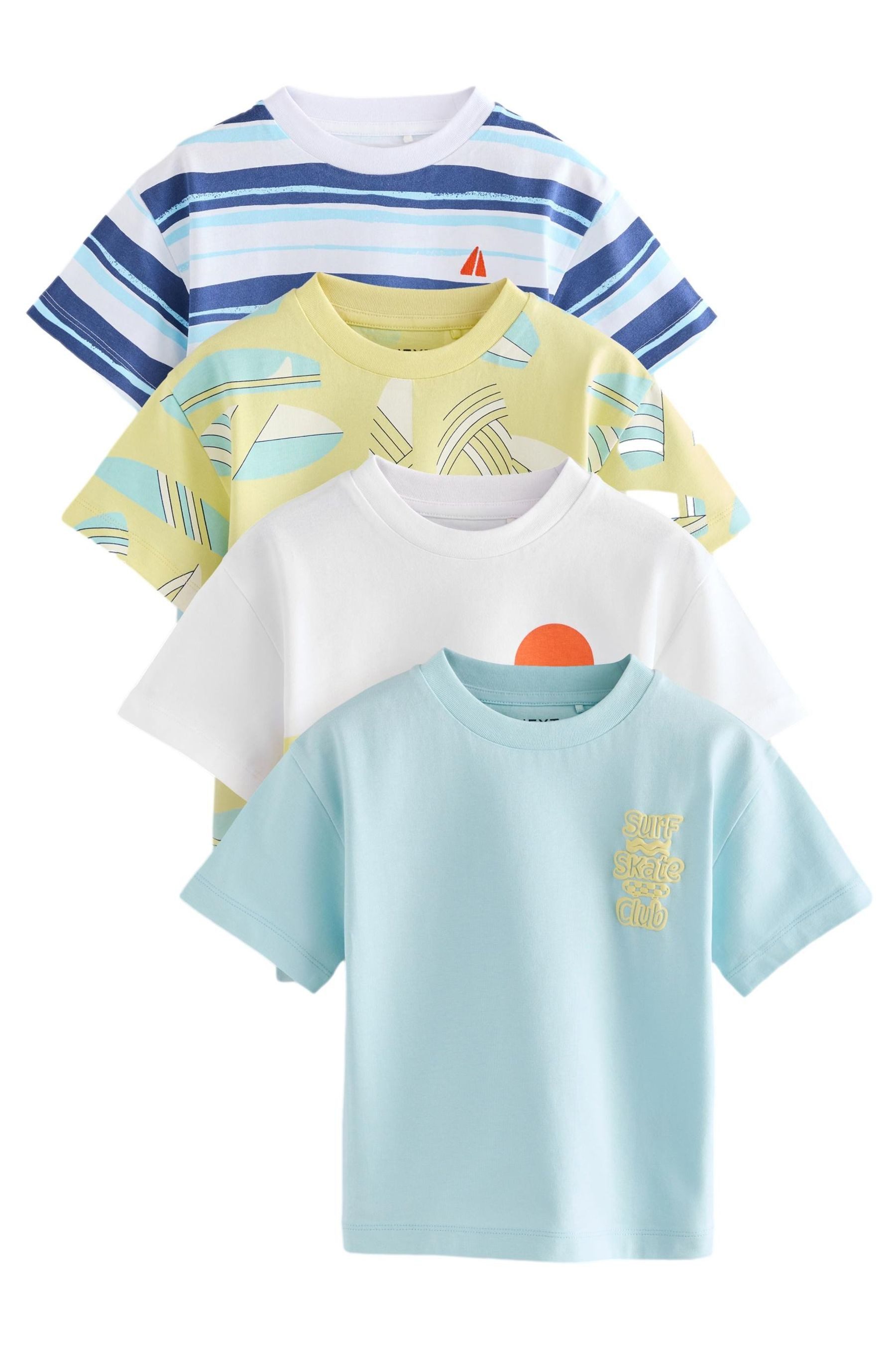 Next T-Shirt Kurzärmelige T-Shirts im 4er-Pack (4-tlg)