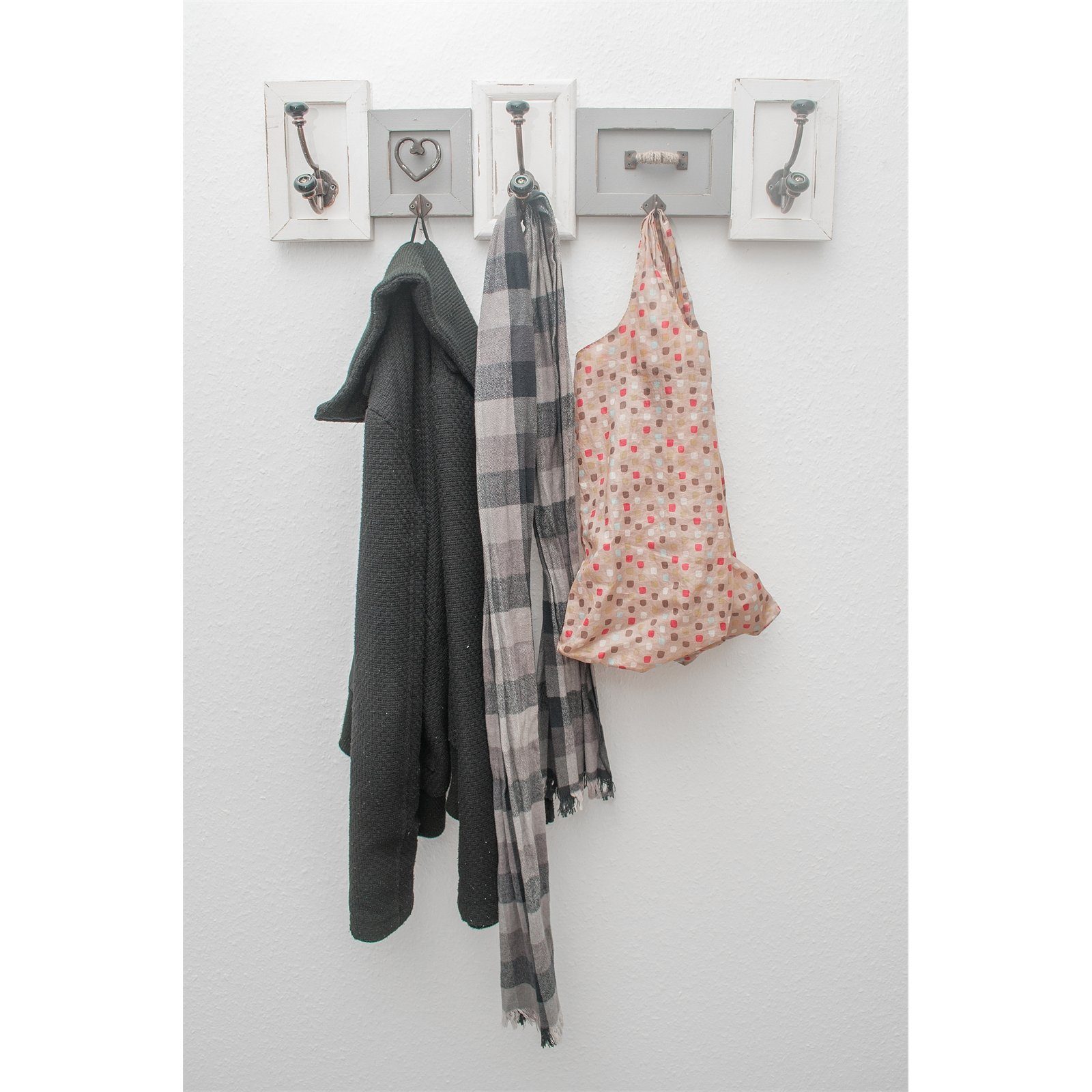 HTI-Living Garderobenleiste Kleiderhaken Garderobe Vintage (Stück, günstig online kaufen
