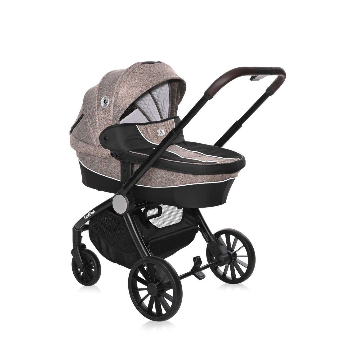 Babyschale Lorelli Sitzeinheit beige Korb Ramona Kombi-Kinderwagen Wickeltasche Kombikinderwagen 1, 3 in