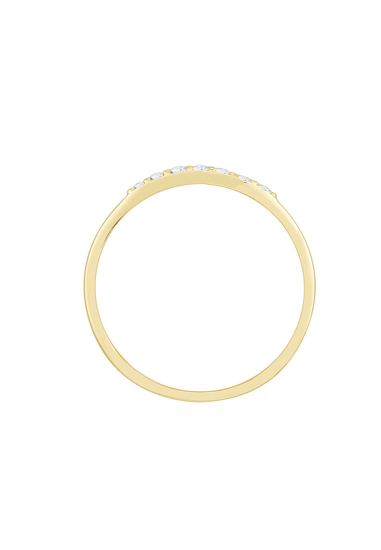 Elli Premium Verlobungsring Verlobungsring Doppelring Topas Stein 375 Gelbgold