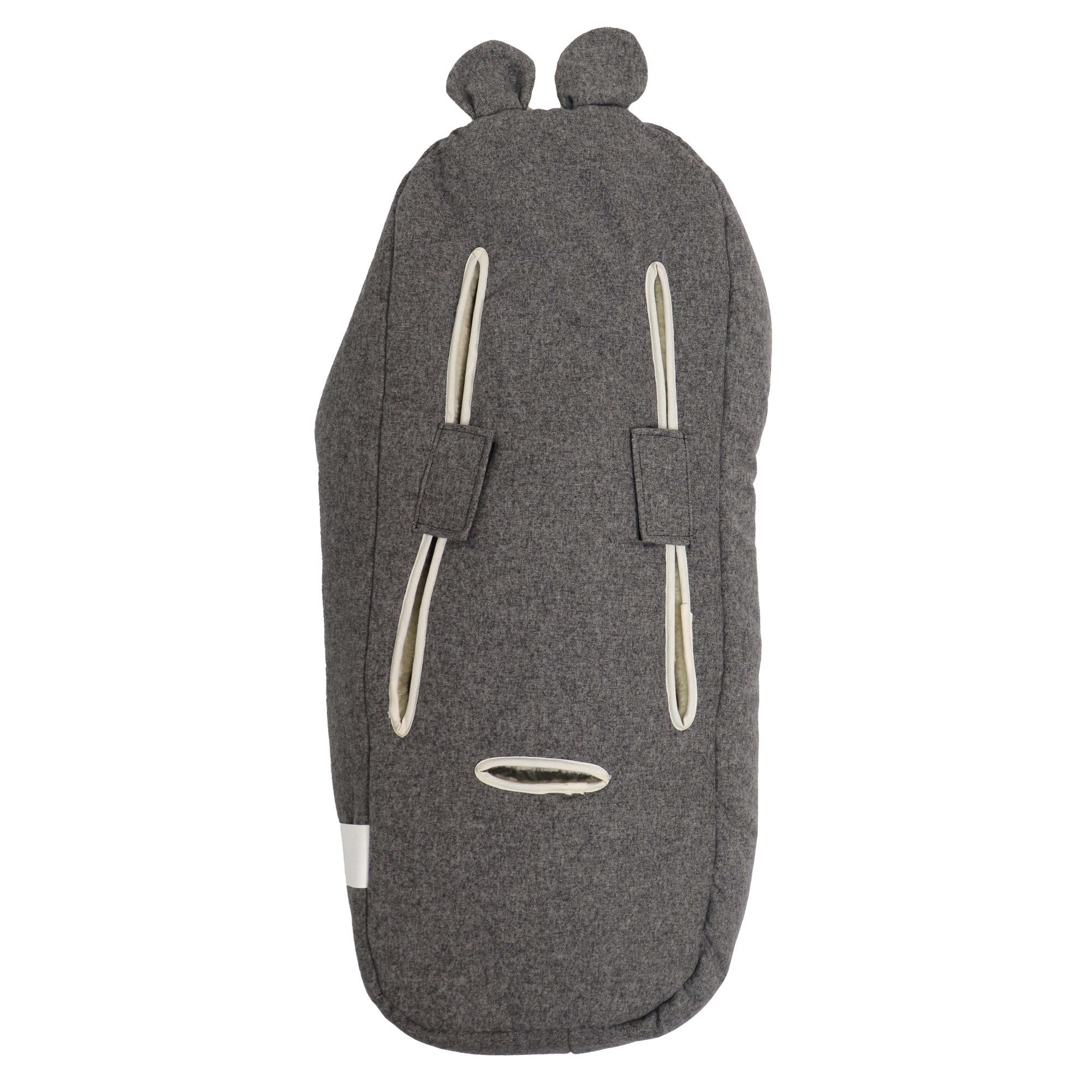 Kaiser Fußsack Hoody Maus Wool, Babyschalenfußsack
