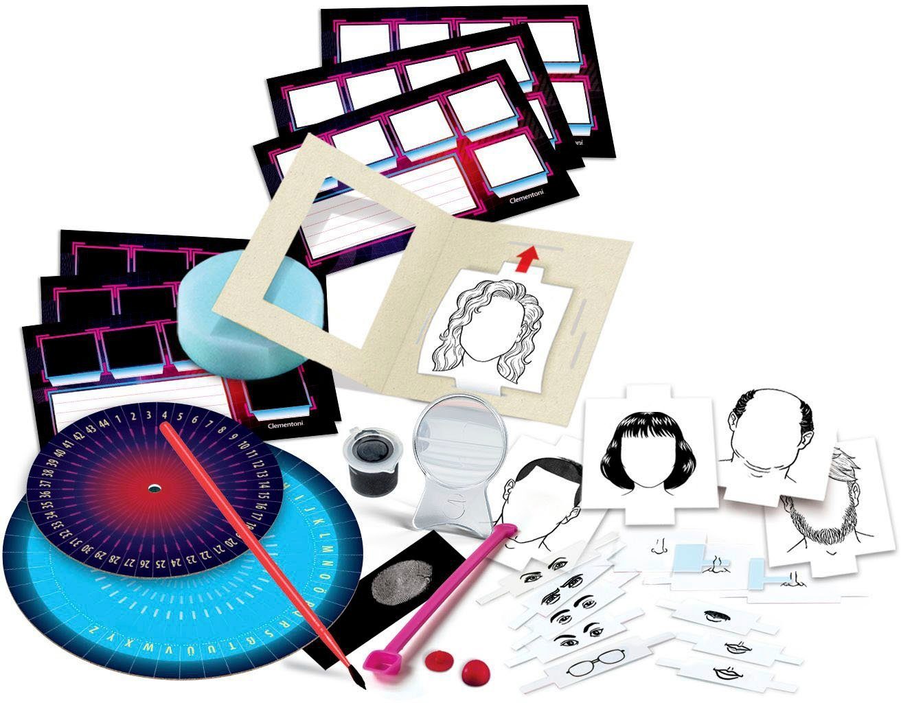 Clementoni® Experimentierkasten Galileo, Mein Kriminal-Labor, Made in Europe