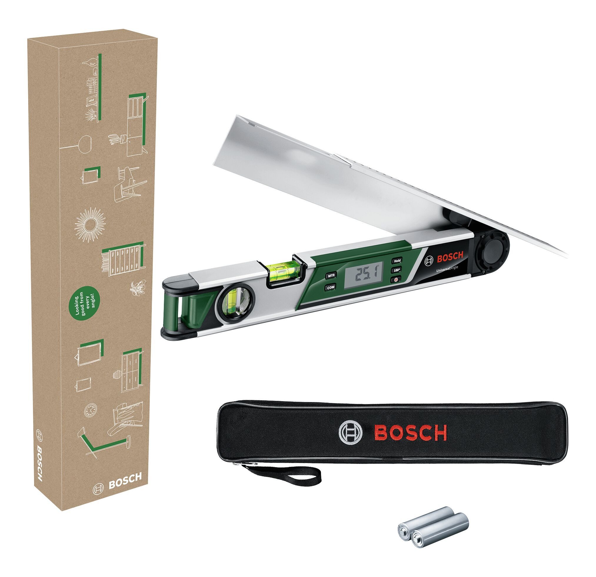 BOSCH Nivelliergerät UniversalAngle, Транспортир - im eCommerce-Karton