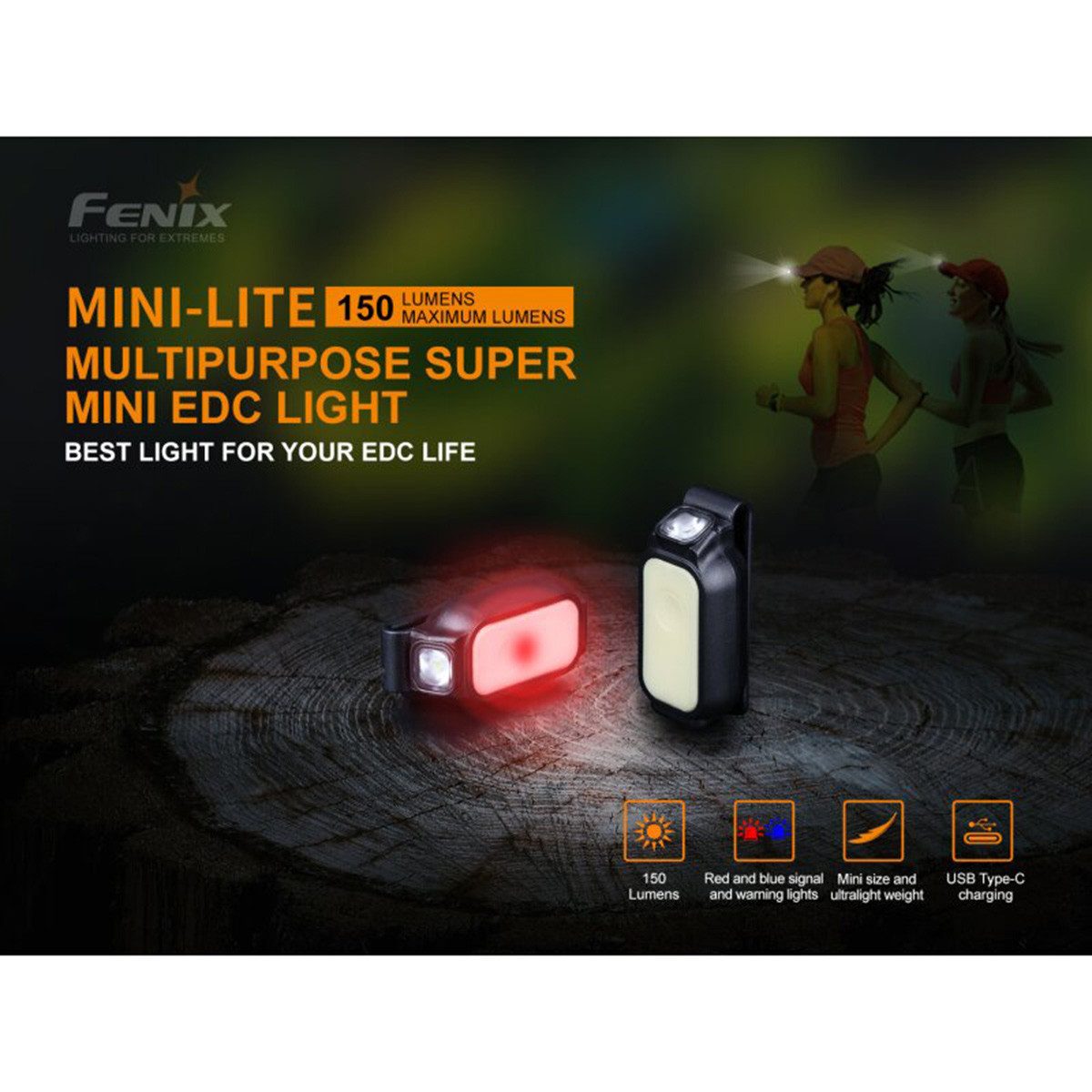 Fenix LED Taschenlampe Mini-Lite 150 Lumen - LED-Taschenlampe mit Clip