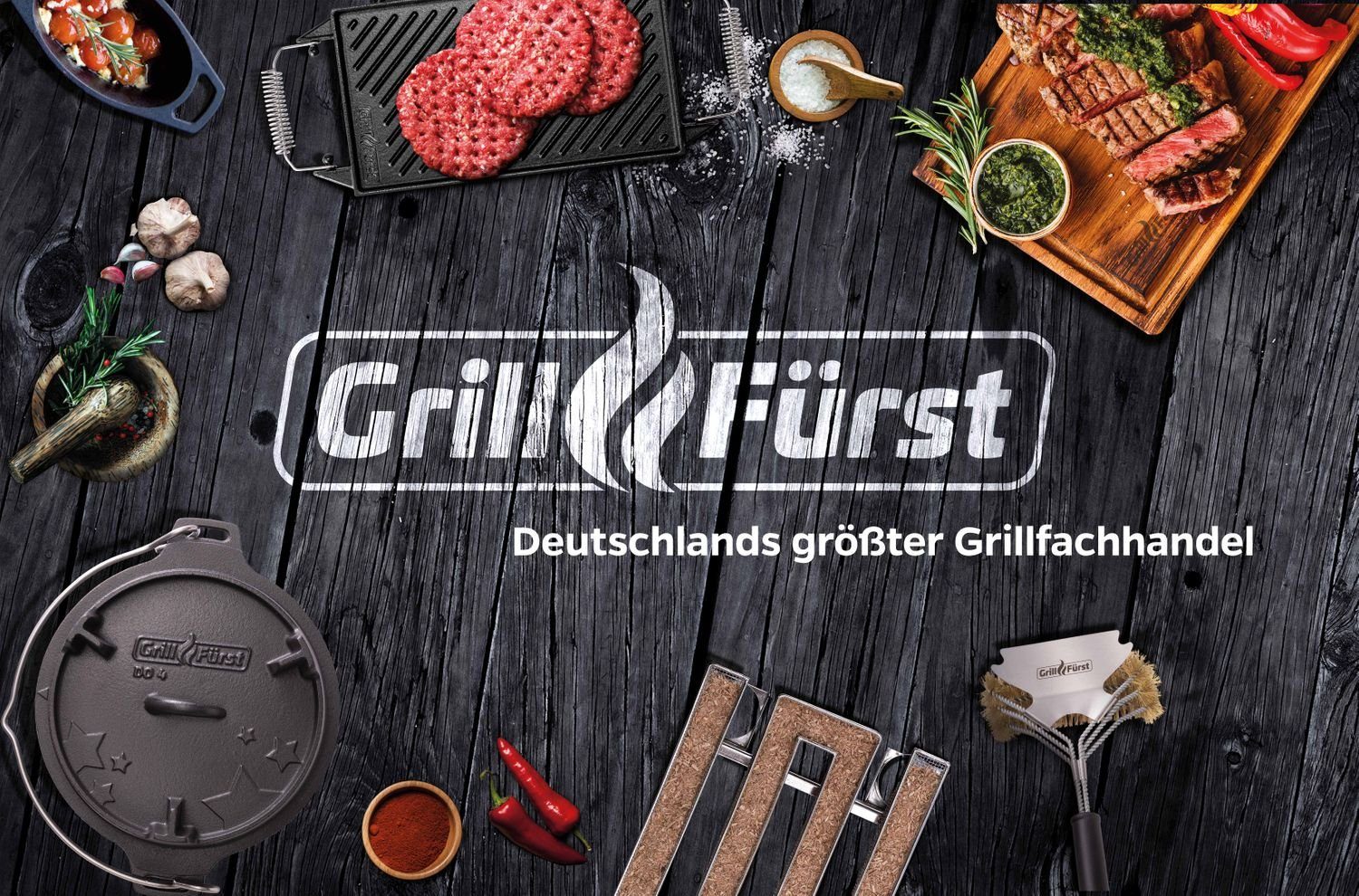 Grillfürst Grillzange Grillfürst 54 Grillzange Edelstahl cm