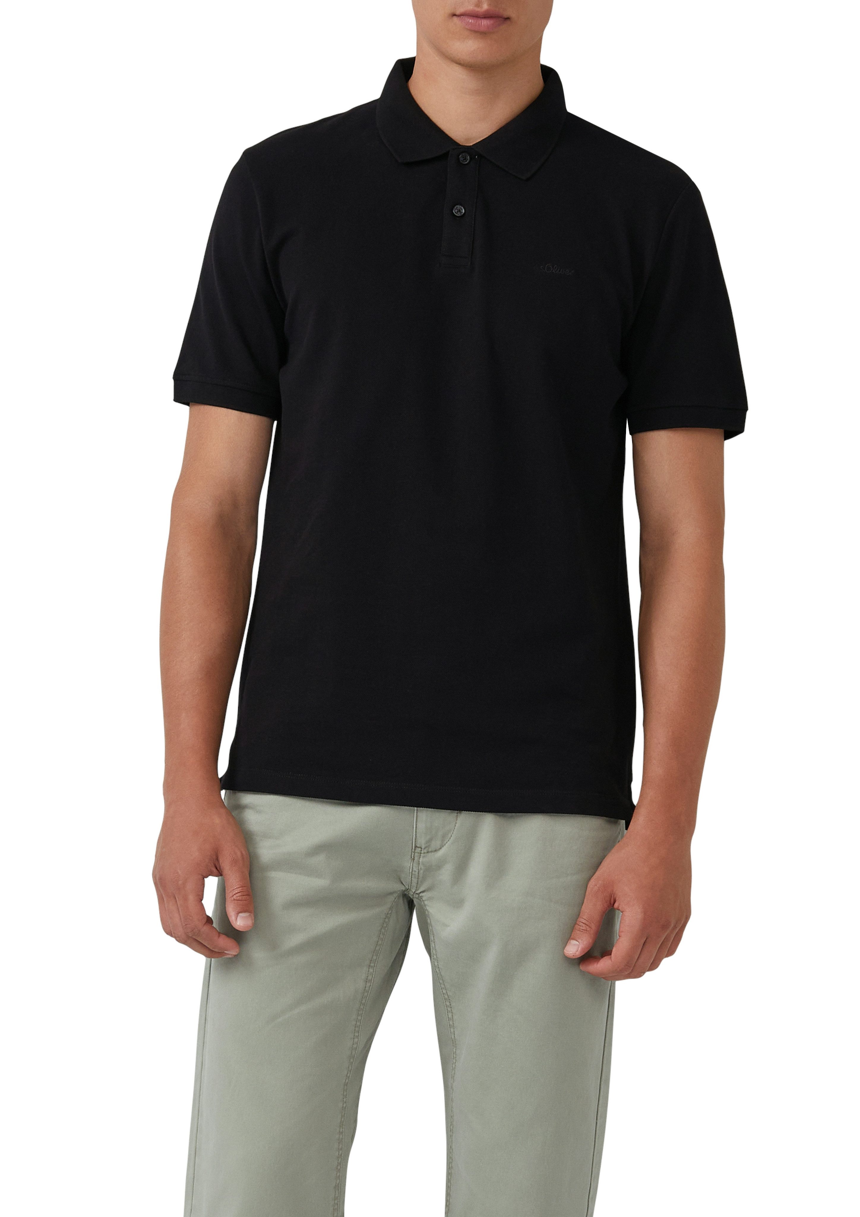 s.Oliver Poloshirt (Packung, 2-tlg) mit Logo Stickerei günstig online kaufen