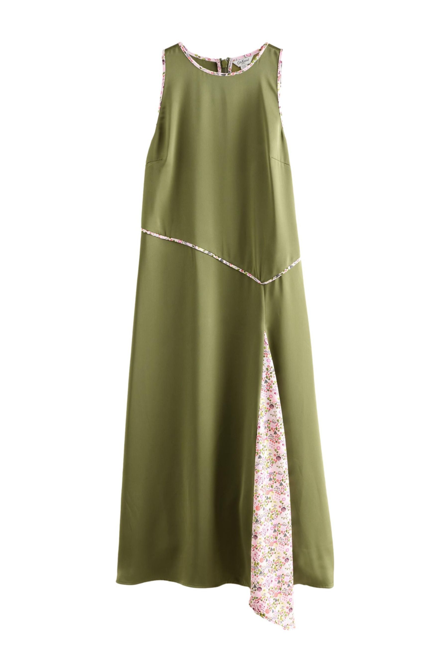 Cath Kidston Satinkleid Cath Kidston Ärmelloses A-Linienkleid aus Satin (1-tlg)