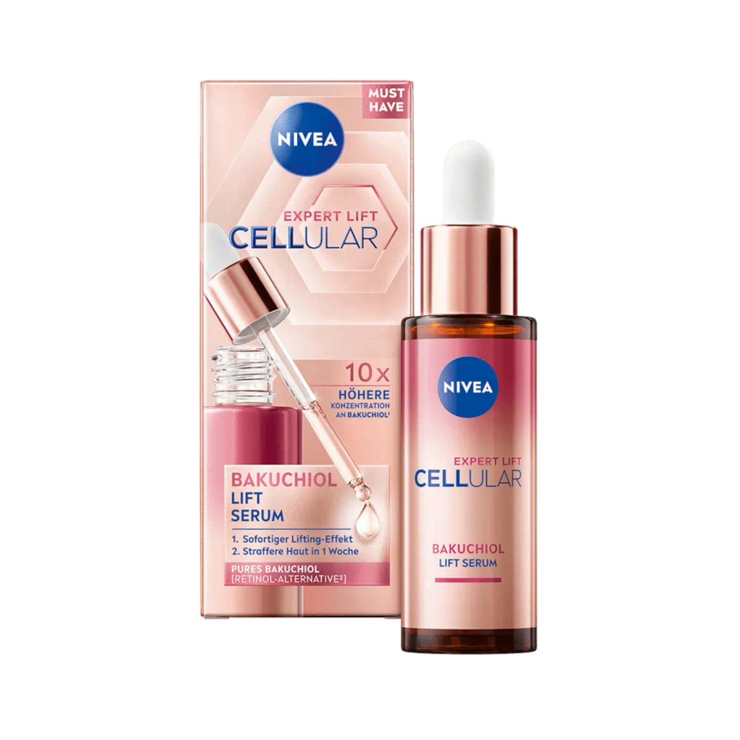 Nivea Gesichtsserum Cellular Expert Lift 3 Zonen Lift Serum 30ml, 1-tlg.