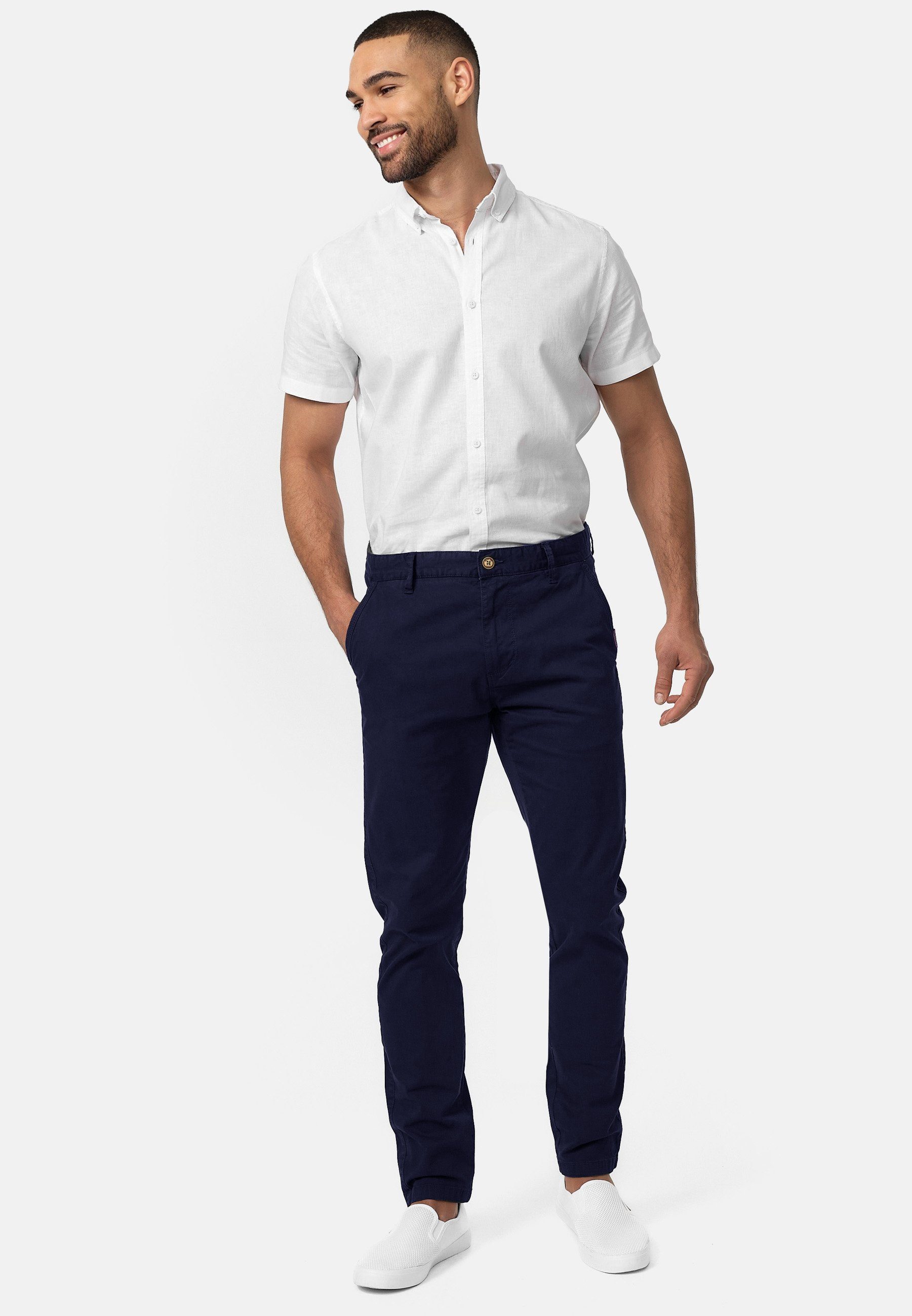 INDICODE Chinohose Herren Cherry Chino Hose Herrenhose 98% Baumwolle, 2% Elasthan – Bild 4 von 5