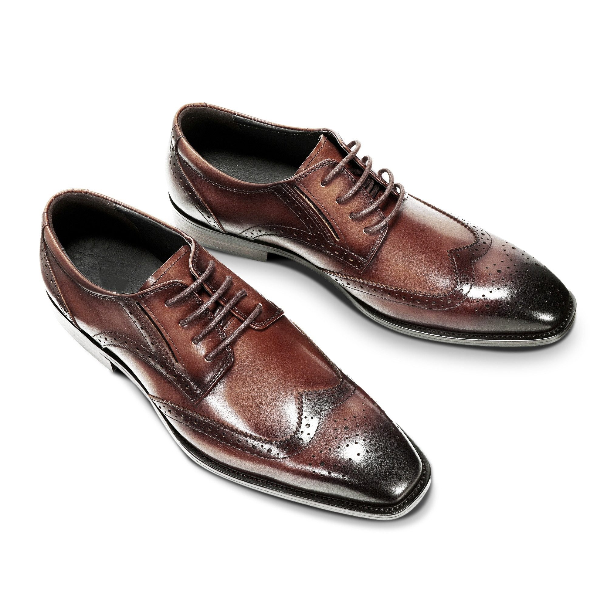 Allthemen Schnürschuh mit geschnitzten Mustern Businessschuh elegante Halbs günstig online kaufen