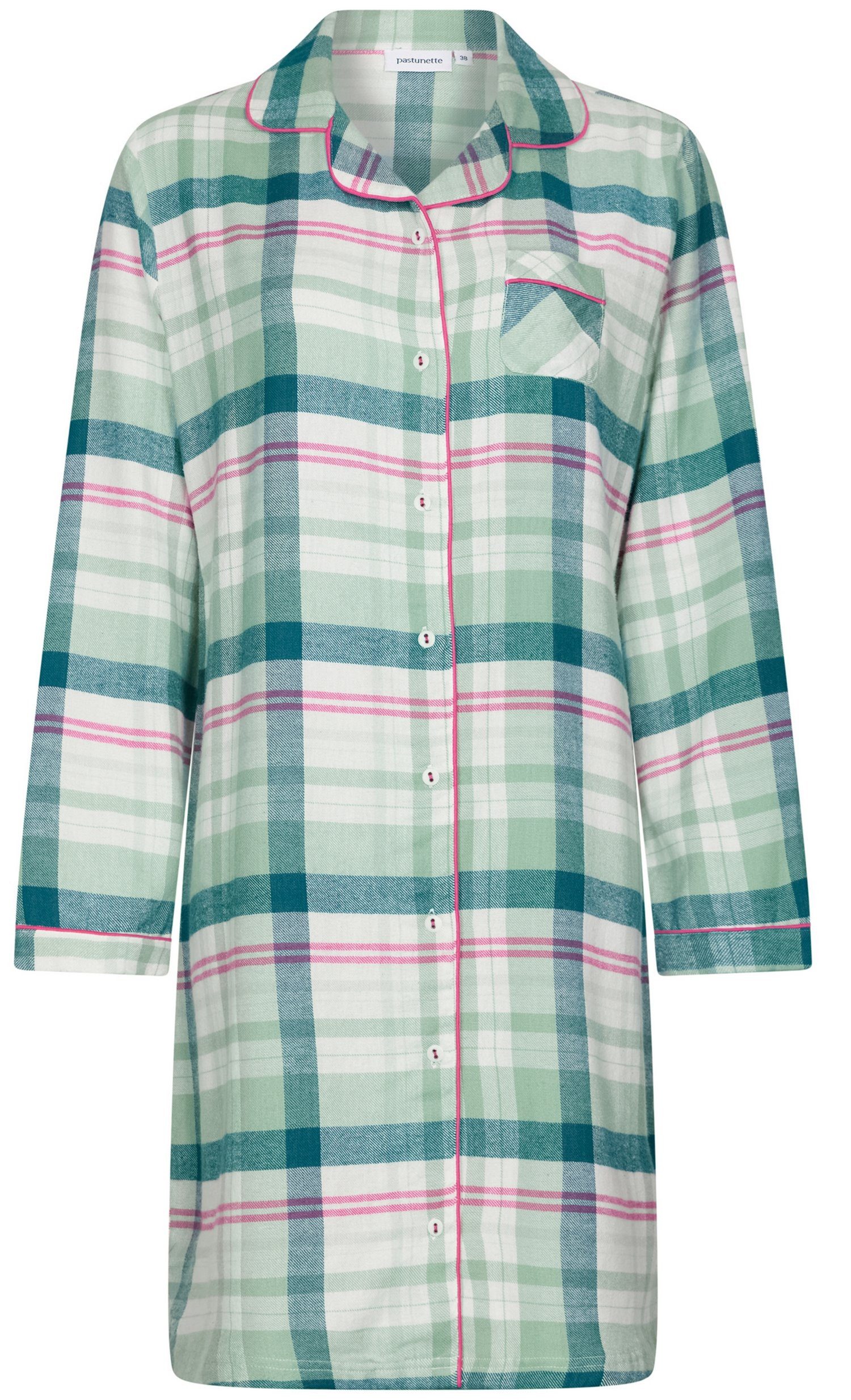 Pastunette Nachthemd Damen Flanell Schlafshirt (1-tlg) günstig online kaufen