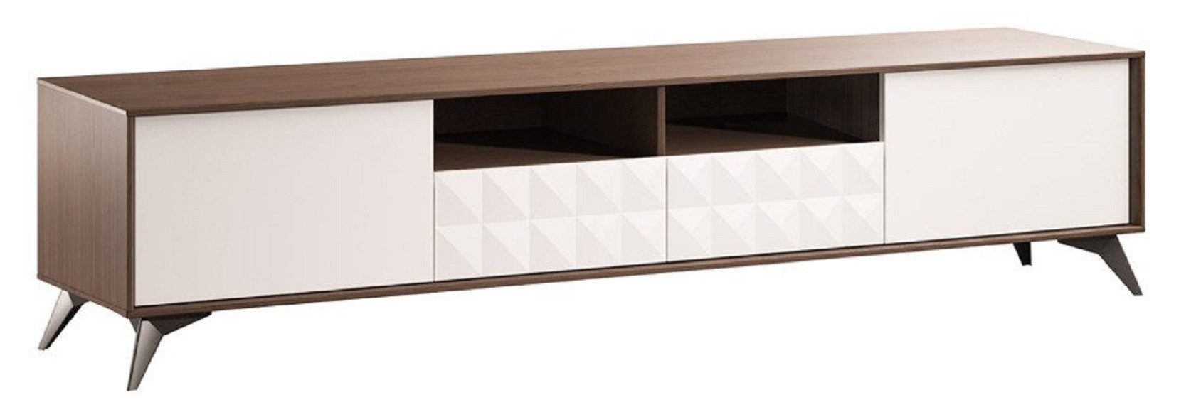 Xlmoebel Wohnwand Moderne Wohnwand mit eleganter Optik und viel Stauraum, (2-St., RTV + Kommode), Hergestellt in Europa