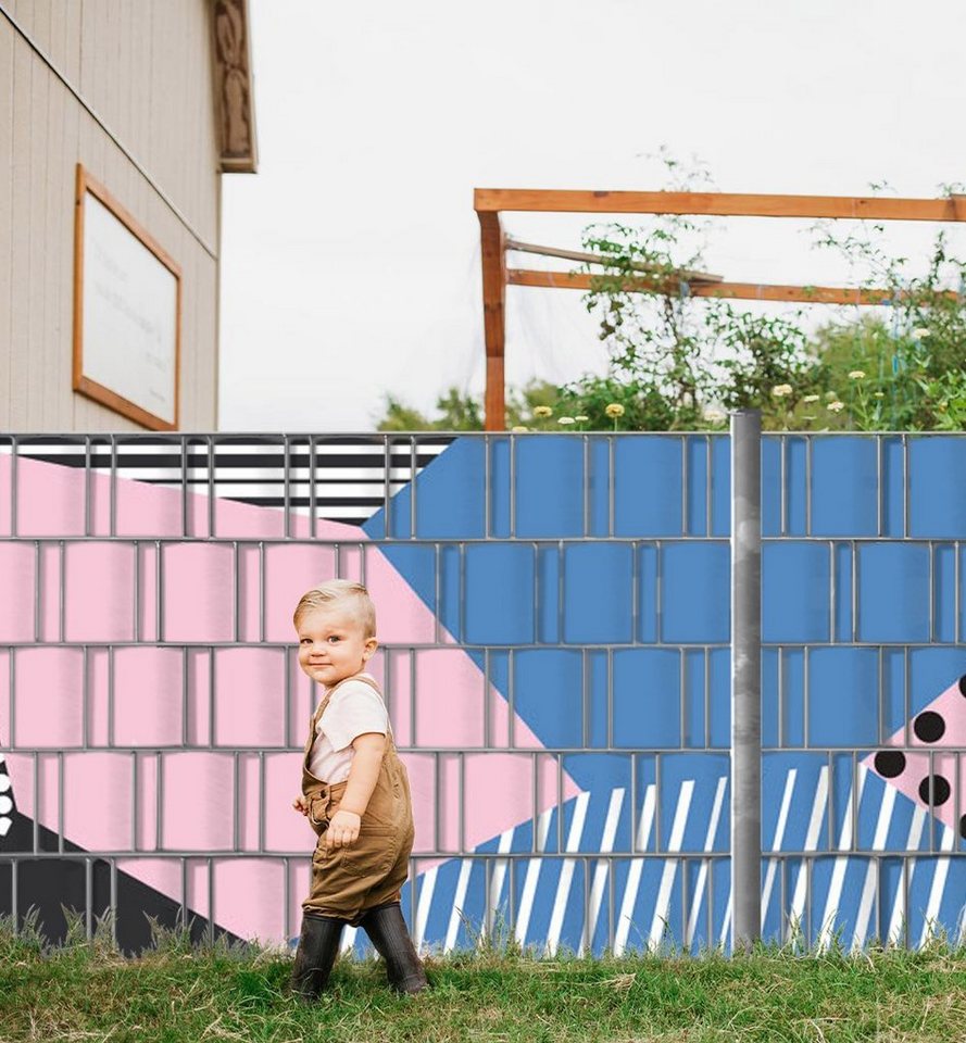 Thumbnail - MyMaxxi Sichtschutzstreifen Sichtschutzstreifen Stoffmuster Sichtschutz Garten Zaun, (Stoffmuster)