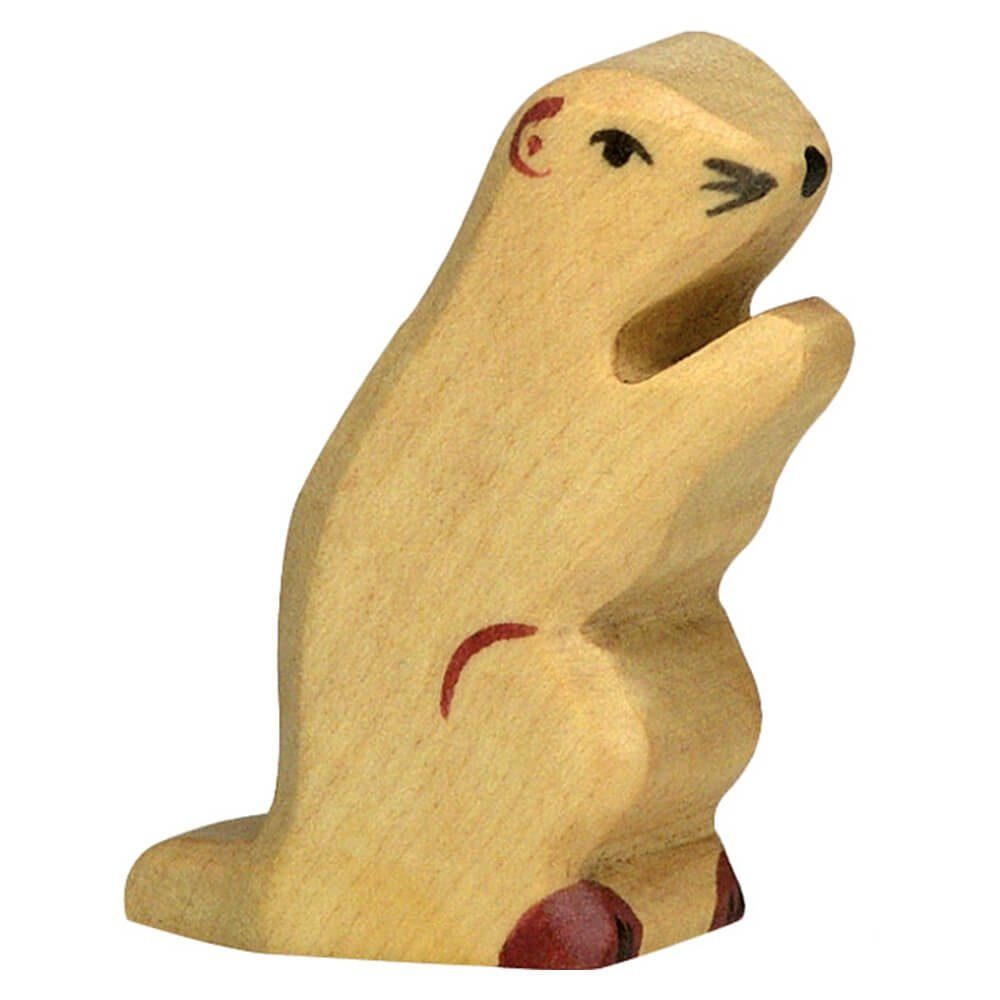 Holztiger Tierfigur HOLZTIGER Murmeltier aus Holz