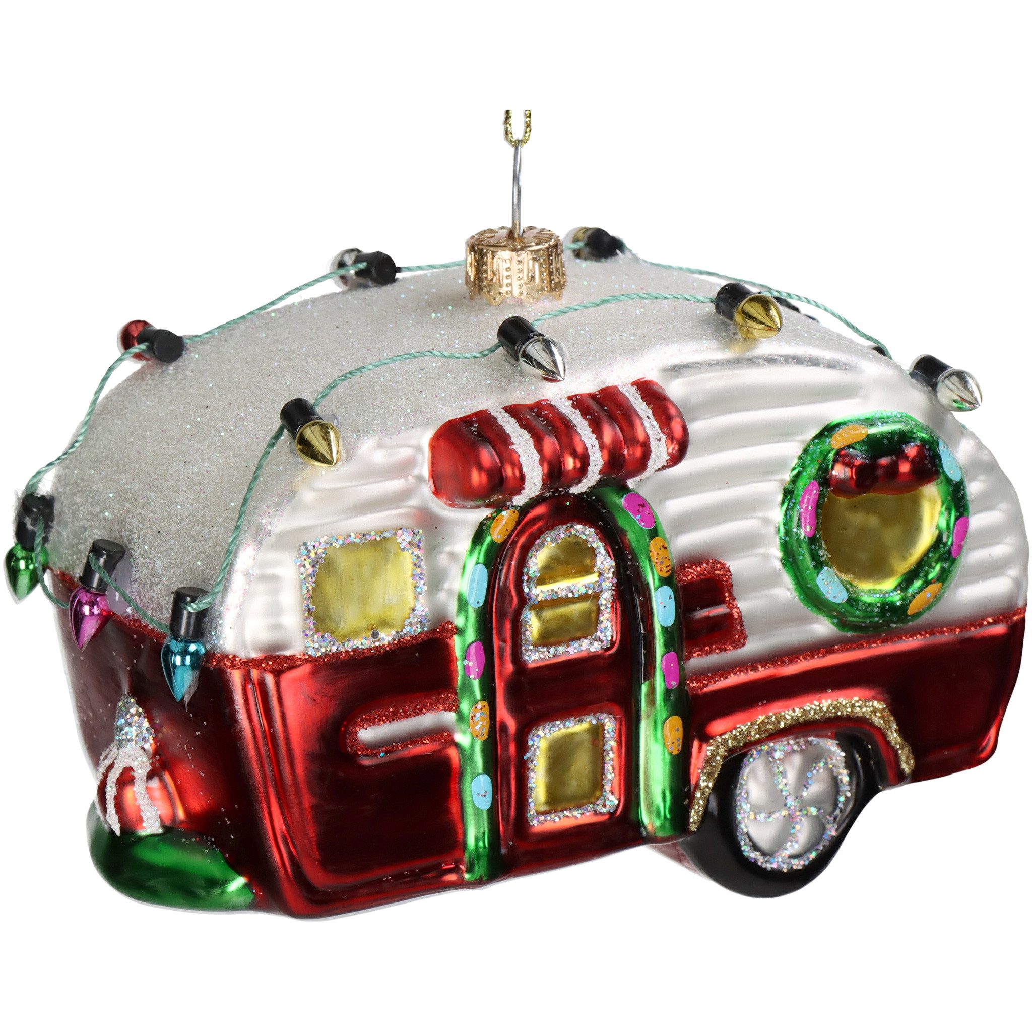 HD Collection Christbaumschmuck, Christbaumschmuck Glas 11,2cm Wohnwagen Fi günstig online kaufen