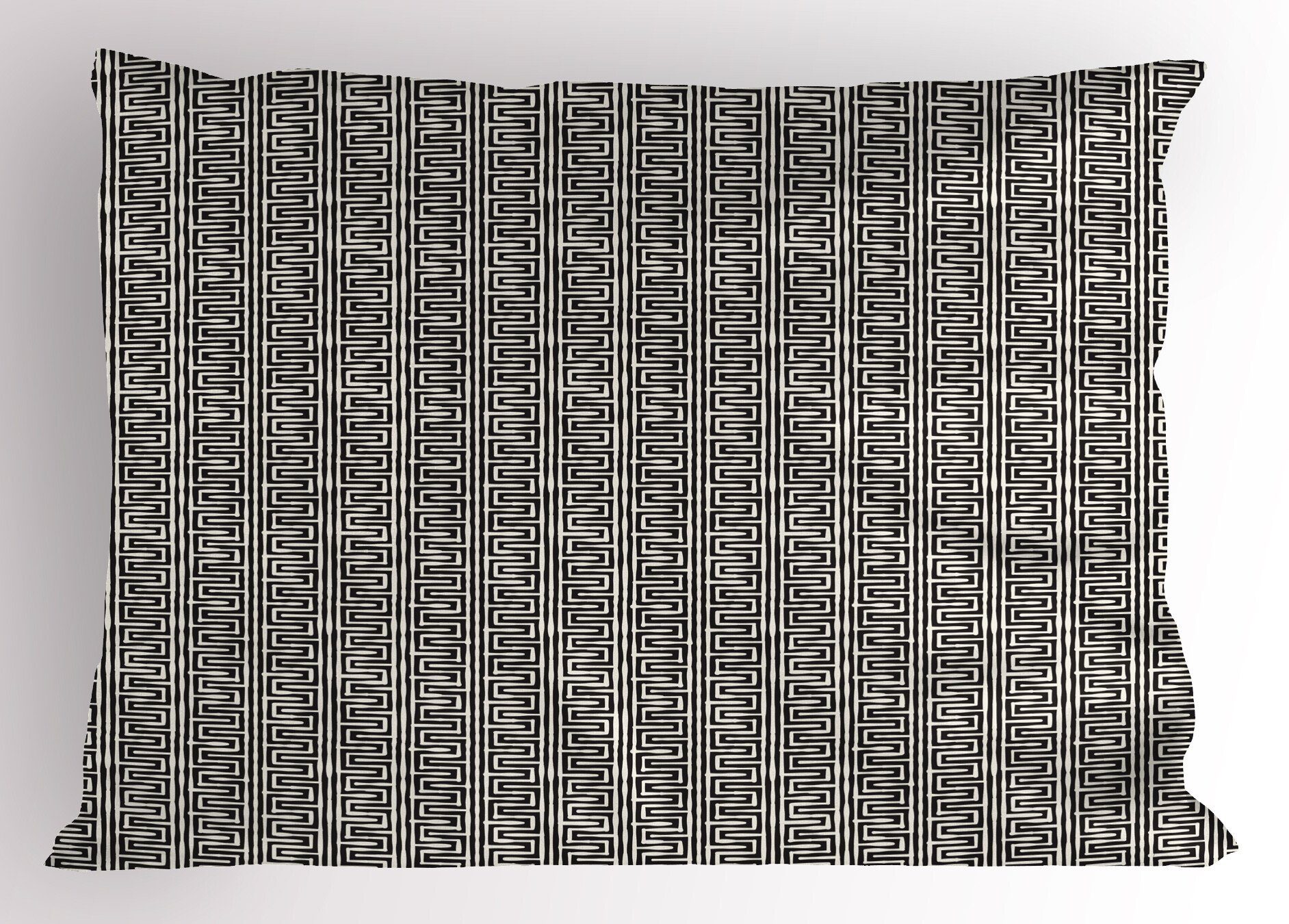 Kissenbezüge Dekorativer Standard King Size Gedruckter Kissenbezug, Abakuhaus (1 Stück), Abstrakt Vertikale Maze Wie Serien