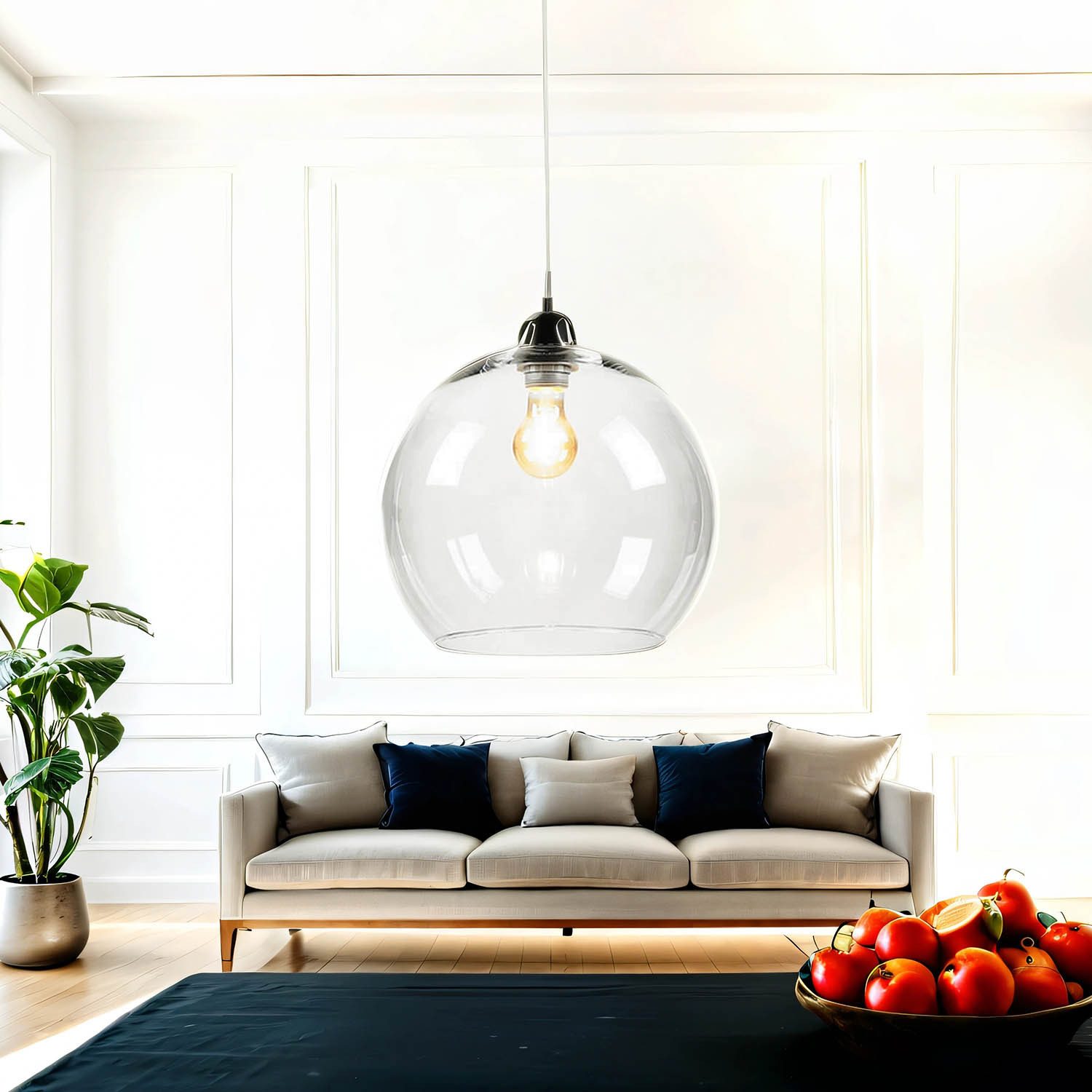 Licht-Erlebnisse Pendelleuchte BILBAO, ohne Leuchtmittel, Hängeleuchte Küch günstig online kaufen