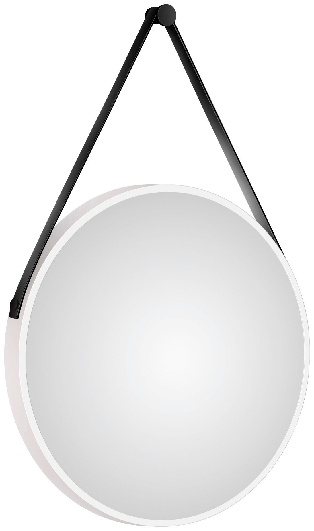 Talos LED-Lichtspiegel, rund, mit indirekter LED Beleuchtung, matt Ø 50 cm weiß matt