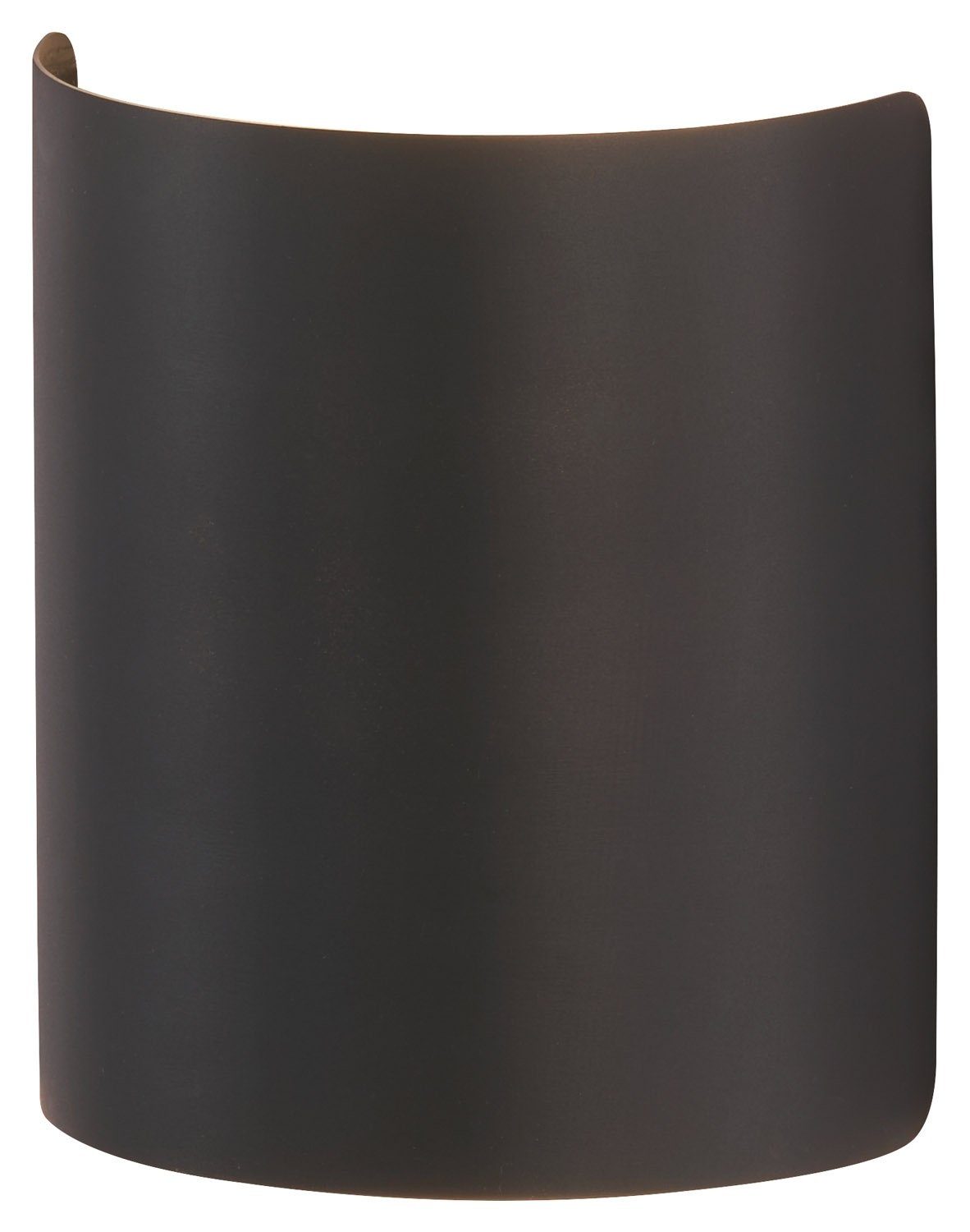 FISCHER & HONSEL LED Wandleuchte HALV, 1-flammig, Schwarz, Metall, 12 x 15 cm, LED fest integriert, Warmweiß