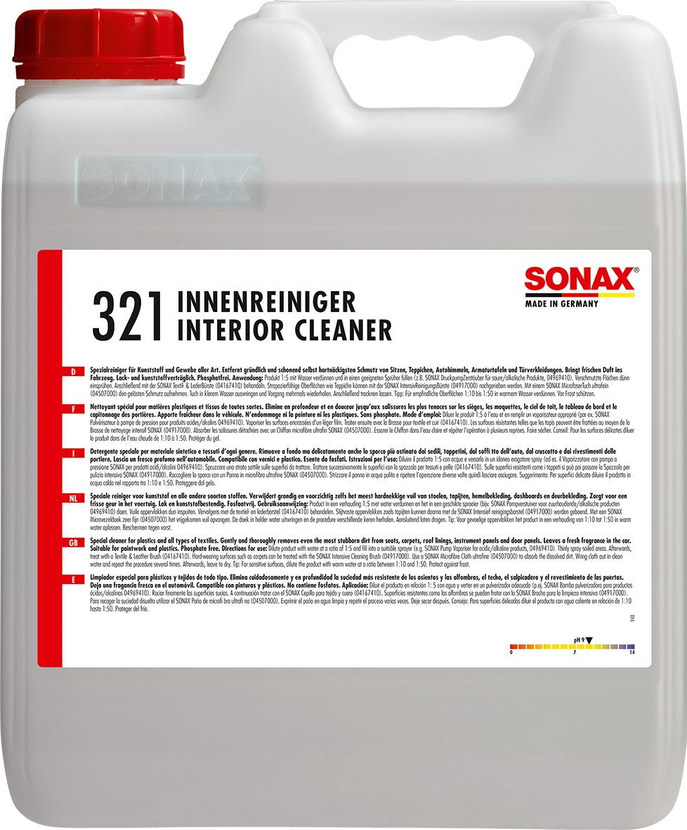 SONAX PROFILINE Innenreiniger 10 L Auto-Reinigungsmittel