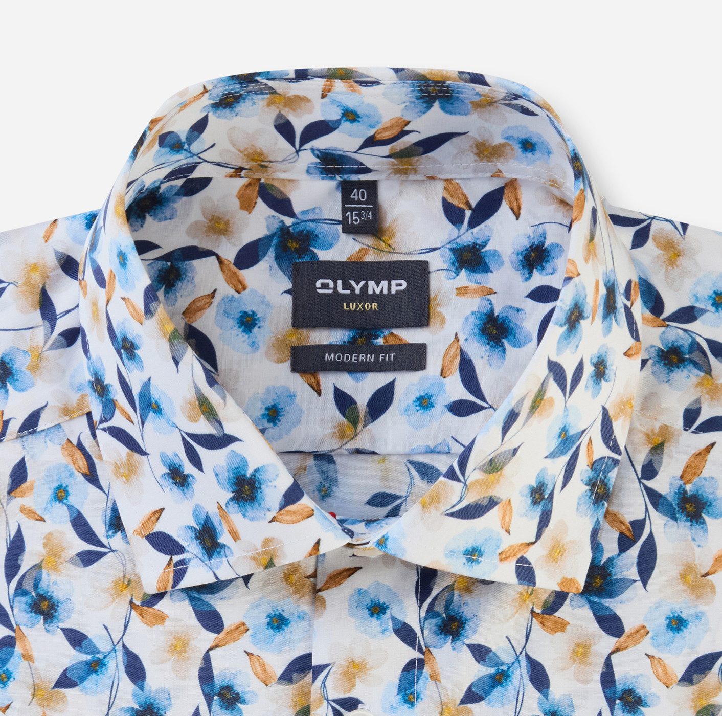 OLYMP Kurzarmhemd Luxor modern fit mit floralem Print