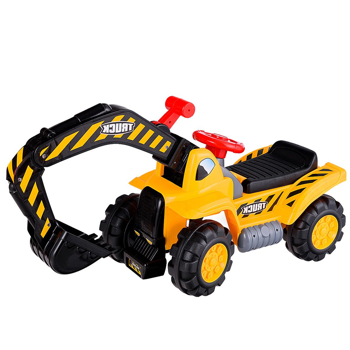 KOMFOTTEU Spiel Kinderbagger, mit eingebautem Ablagefach