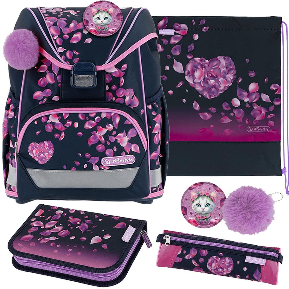 Herlitz Schulranzen Set UltraLight Plus 6-teilig Blossom Dance Kitty