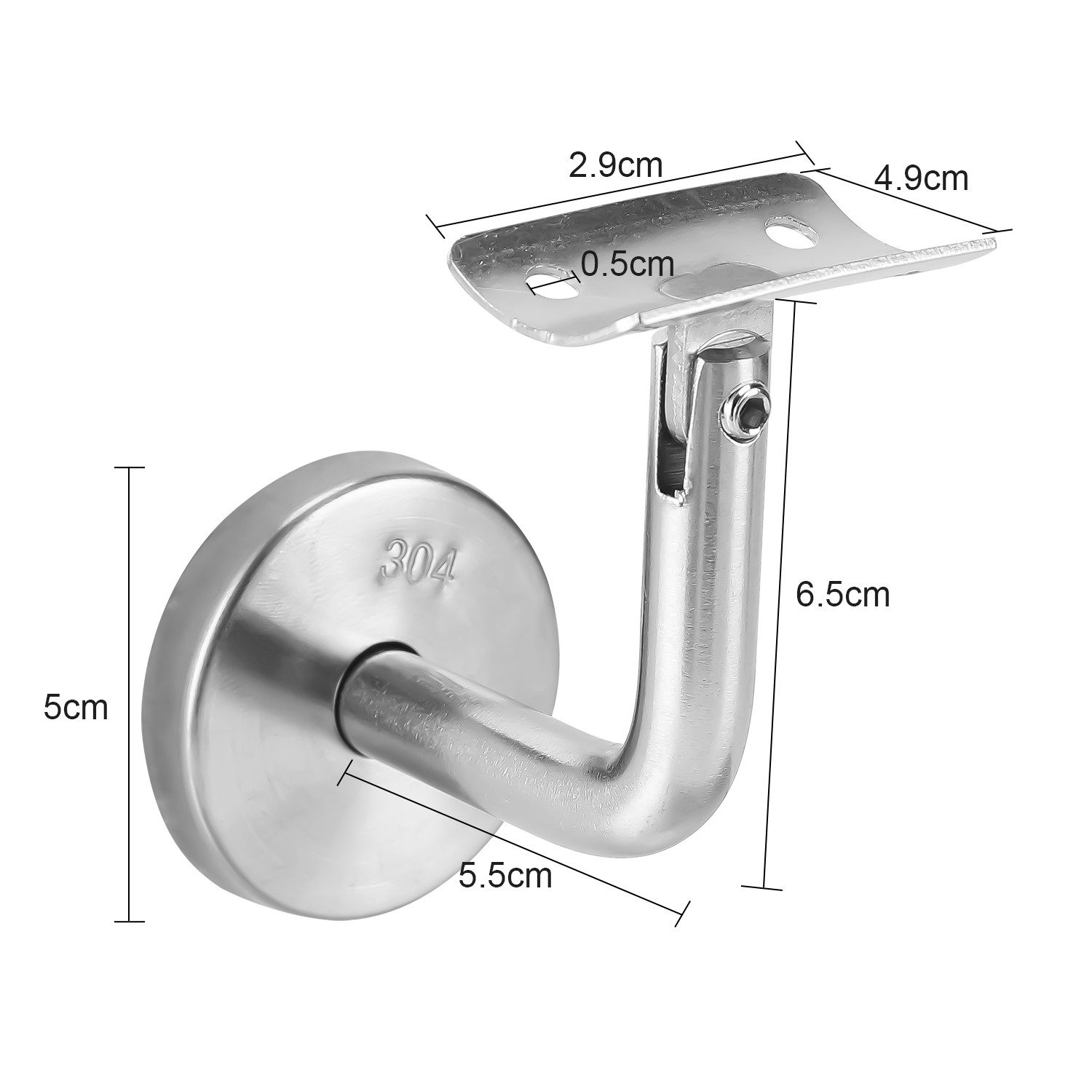 Clanmacy Treppengeländer Handlaufträger 5x Handlaufhalter Edelstahl günstig online kaufen